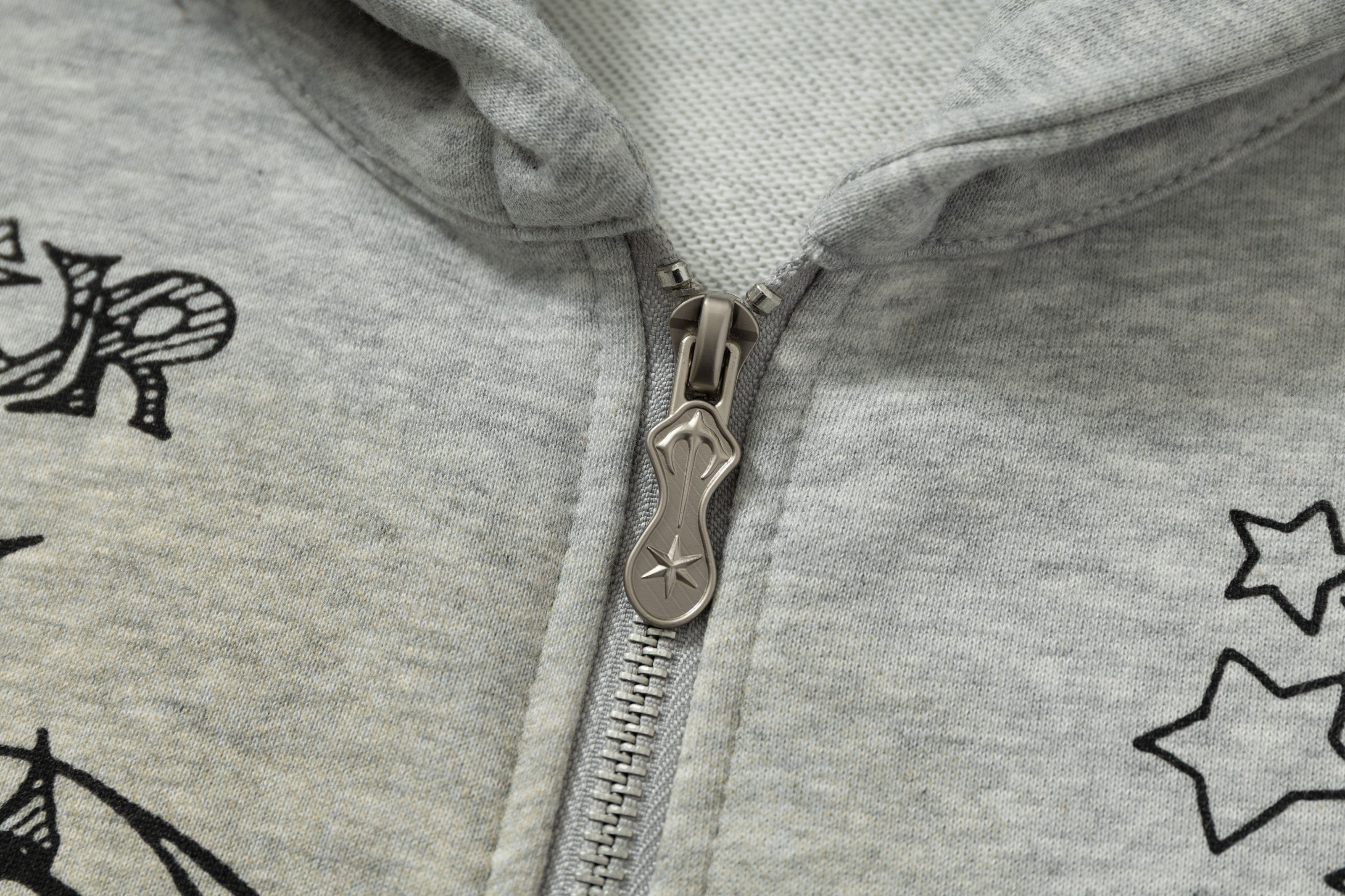 3-6-5.shop Doodle Graphic Zip Hoodie