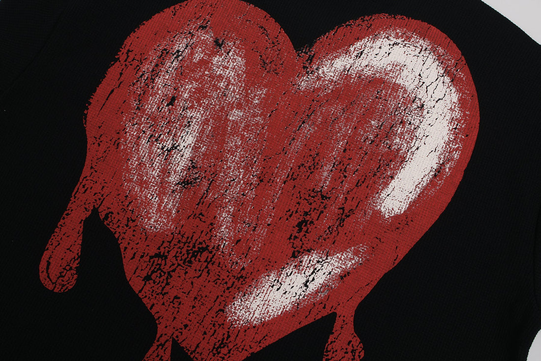 3-6-5.shop Melted Heart Ribcage Graphic Tee