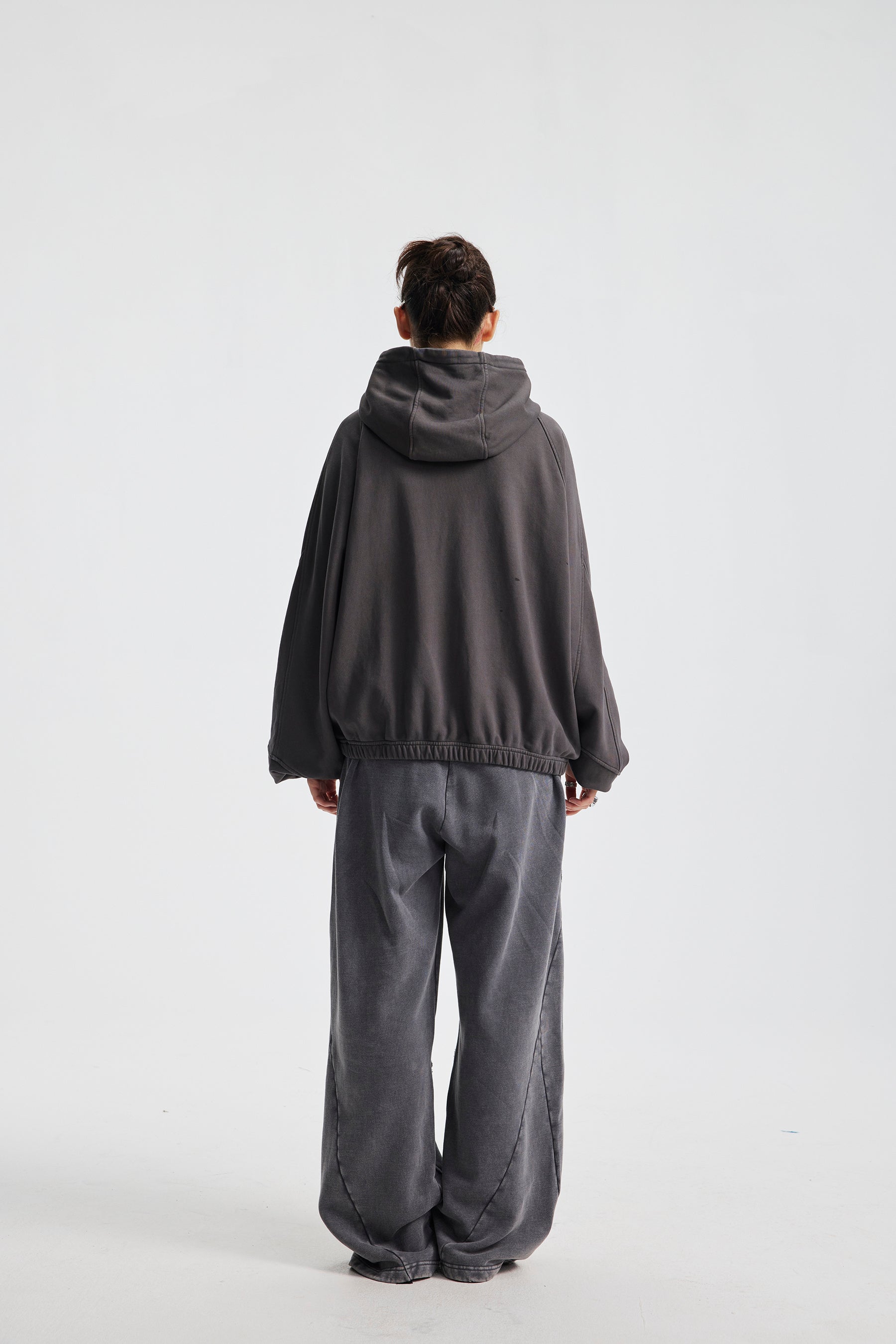 3-6-5.shop Curved-Seam Full-Zip Hoodie