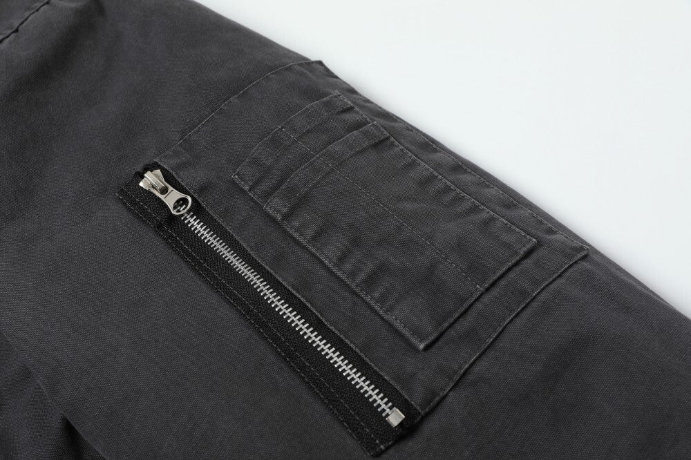3-6-5.shop Utility Pocket Bomber Jacket