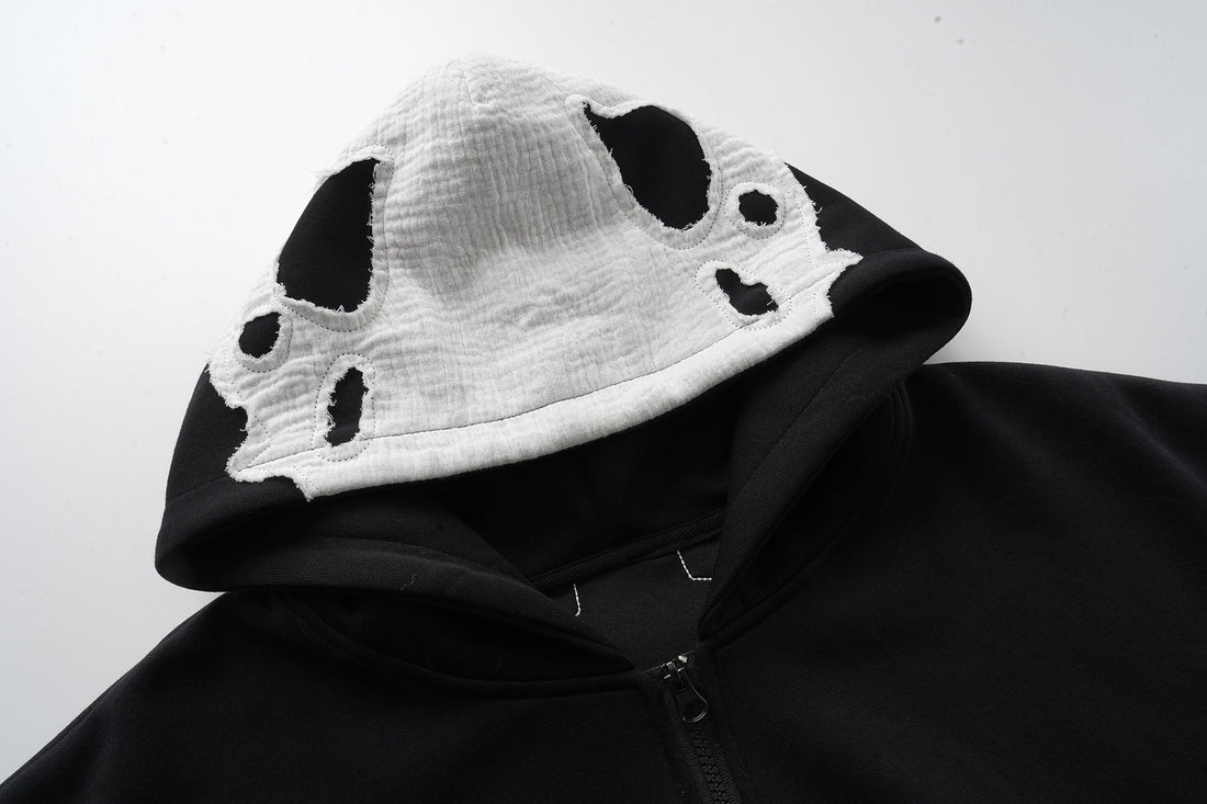3-6-5.shop Skeleton Zip-Up Hoodie