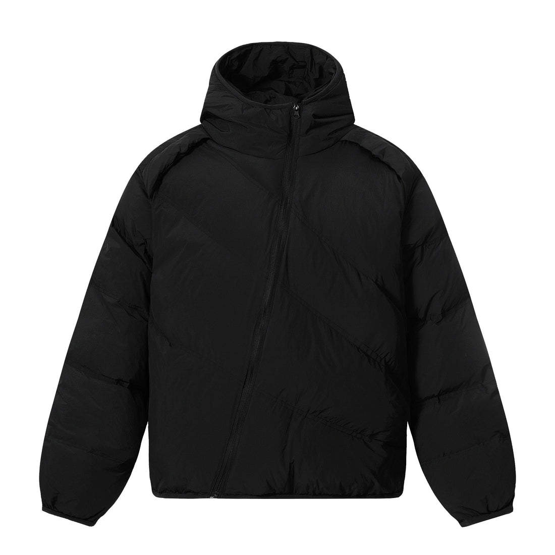 3-6-5.shop Asymmetric Zipper Puffer Jacket