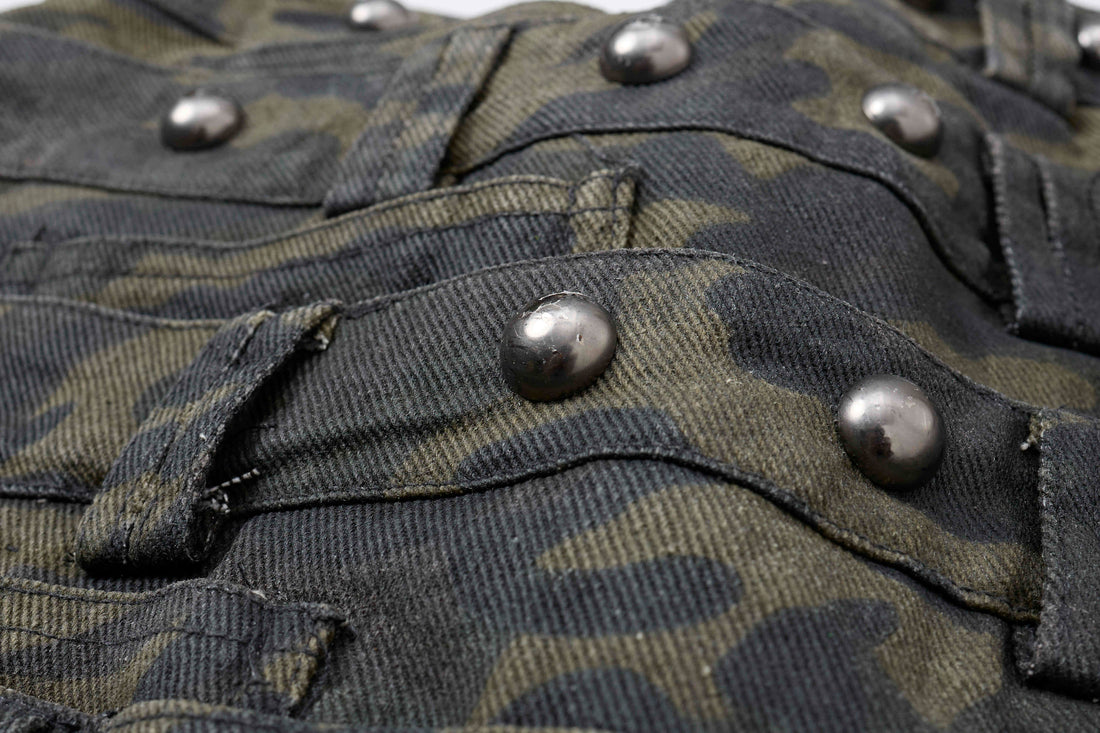 3-6-5.shop Camo Wide-Leg Cargo Pants