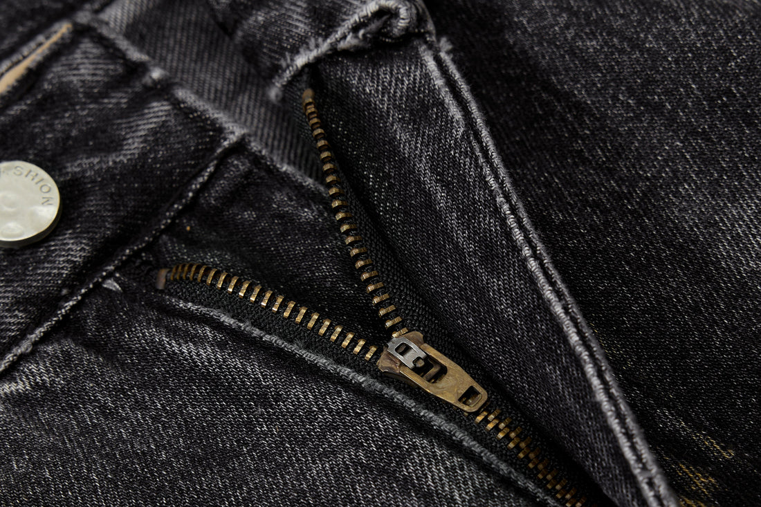 3-6-5.shop Vintage Washed Curved Denim Pants