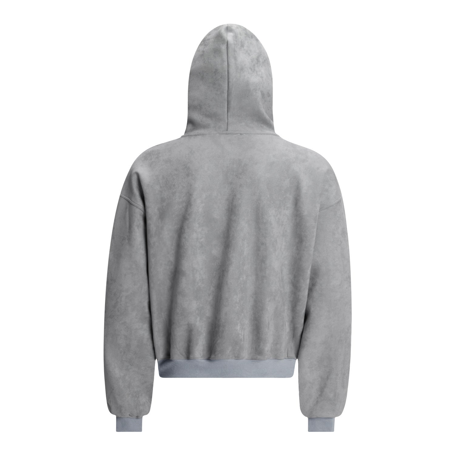 3-6-5.shop Gothic Embroidered Suede Zip Hoodie