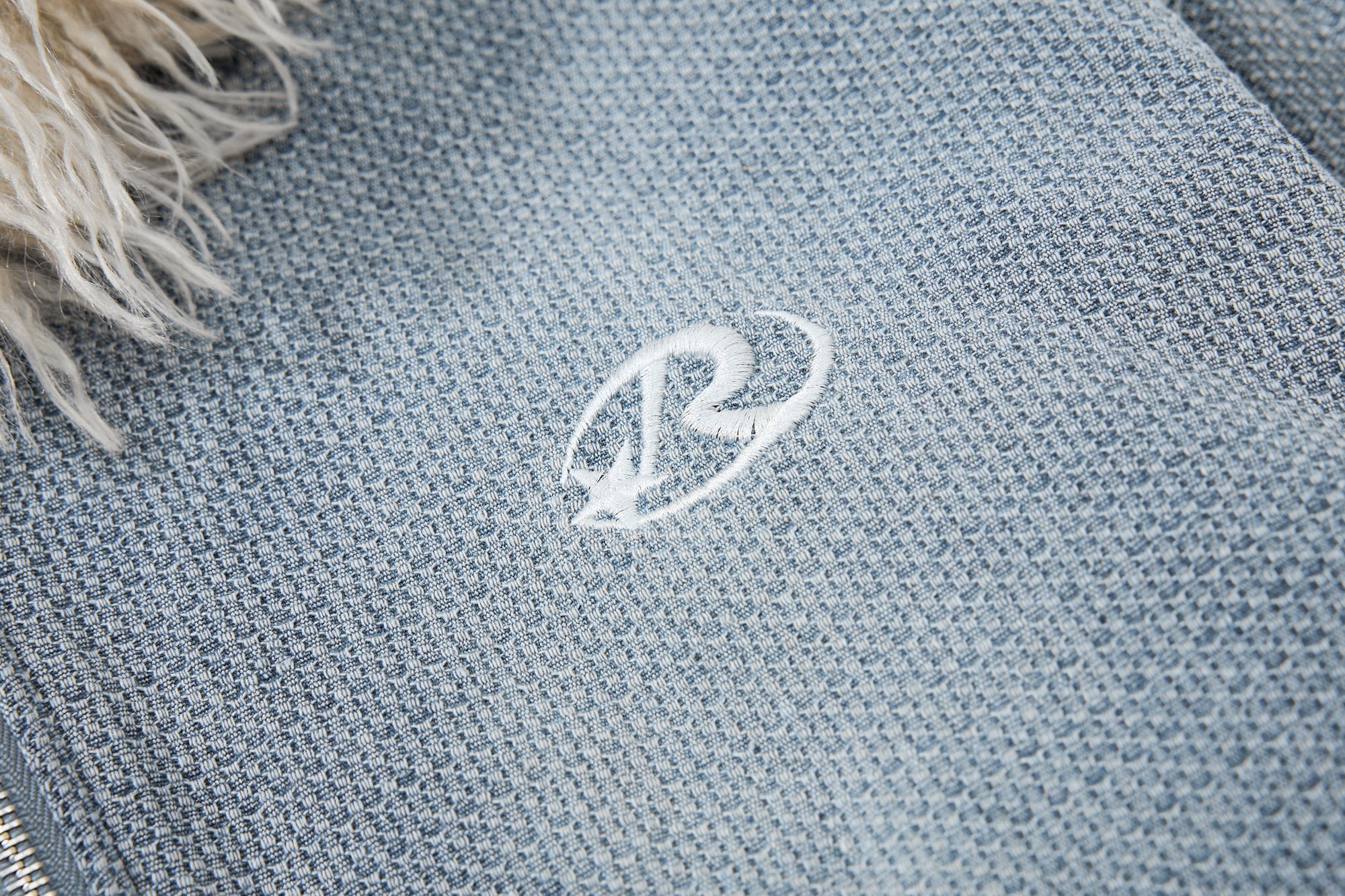 3-6-5.shop Fur-Trim Washed Hooded Jacket