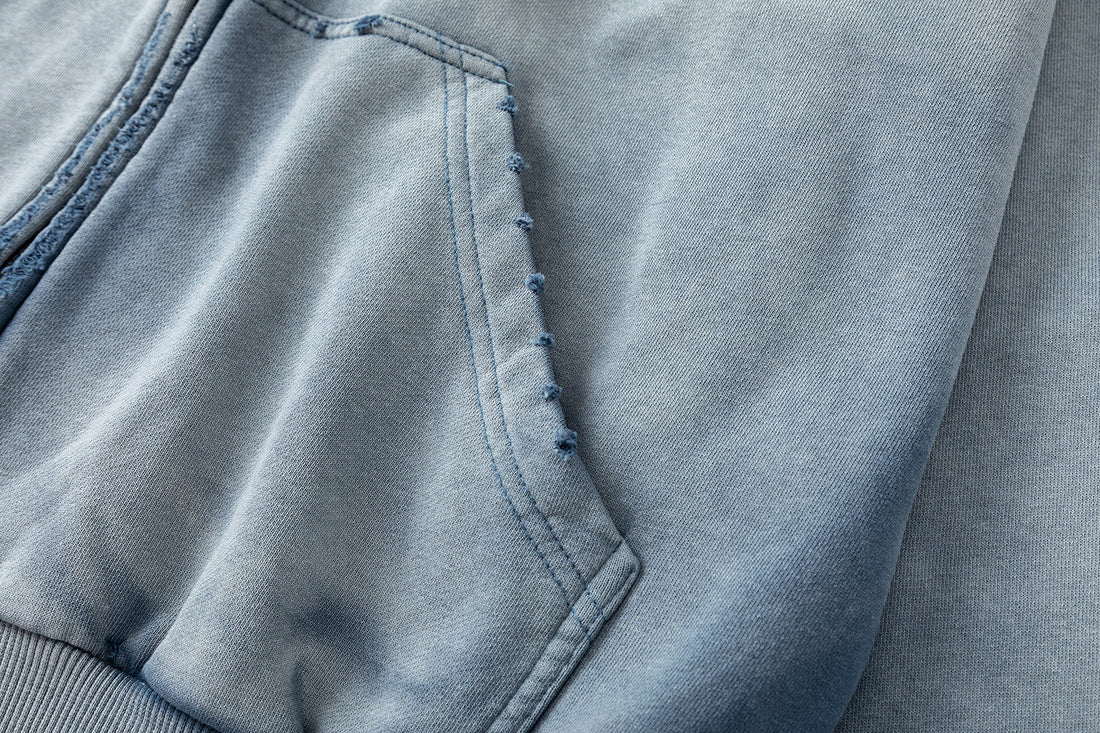 3-6-5.shop Vintage Patch Zip-Up Hoodie
