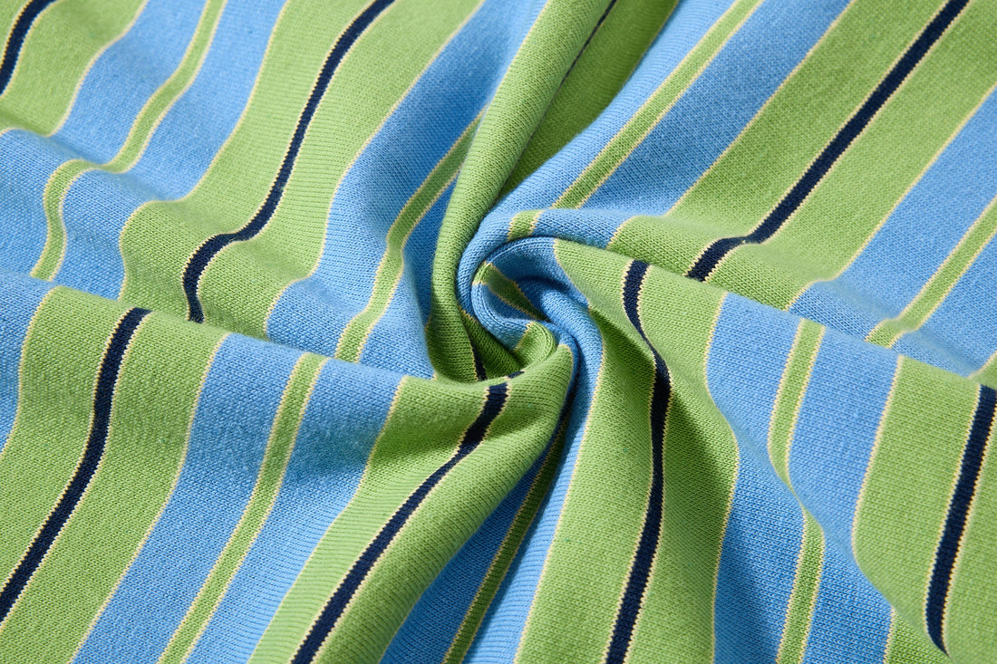 3-6-5.shop Striped Graphic Layered Polo
