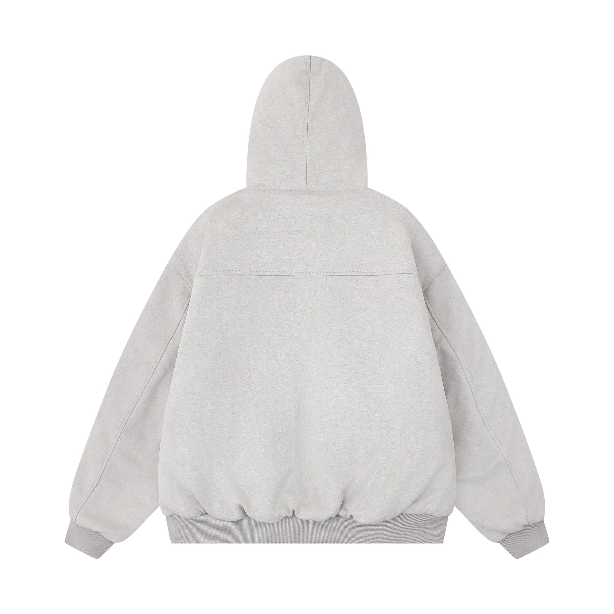 3-6-5.shop Flag Graphic Fur Hoodie Jacket