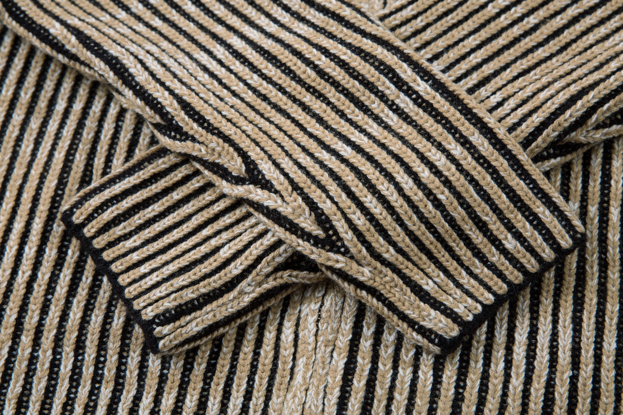 3-6-5.shop Striped Textured Zip Jacket