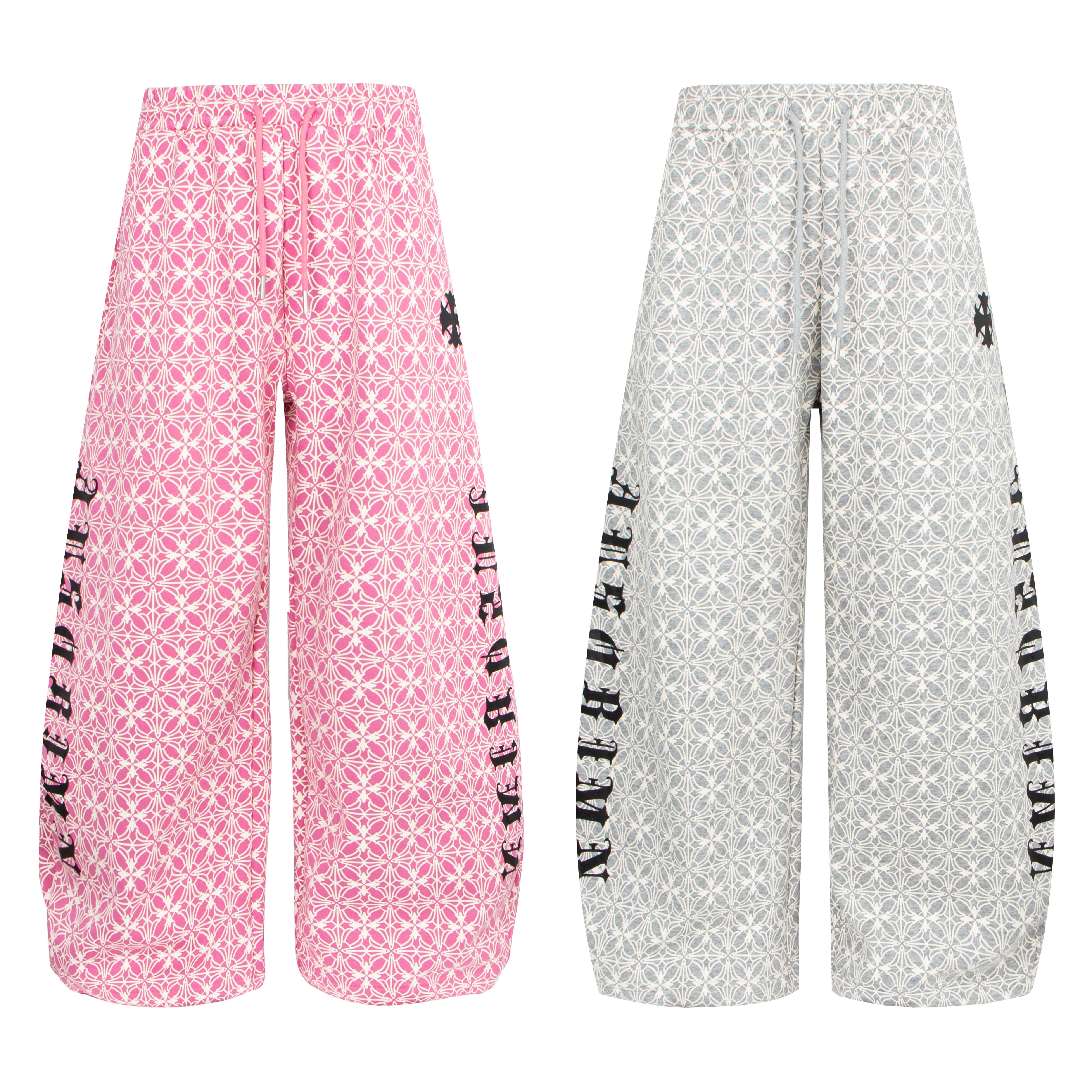 3-6-5.shop All-Over Pattern Graphic Wide-Leg Pants