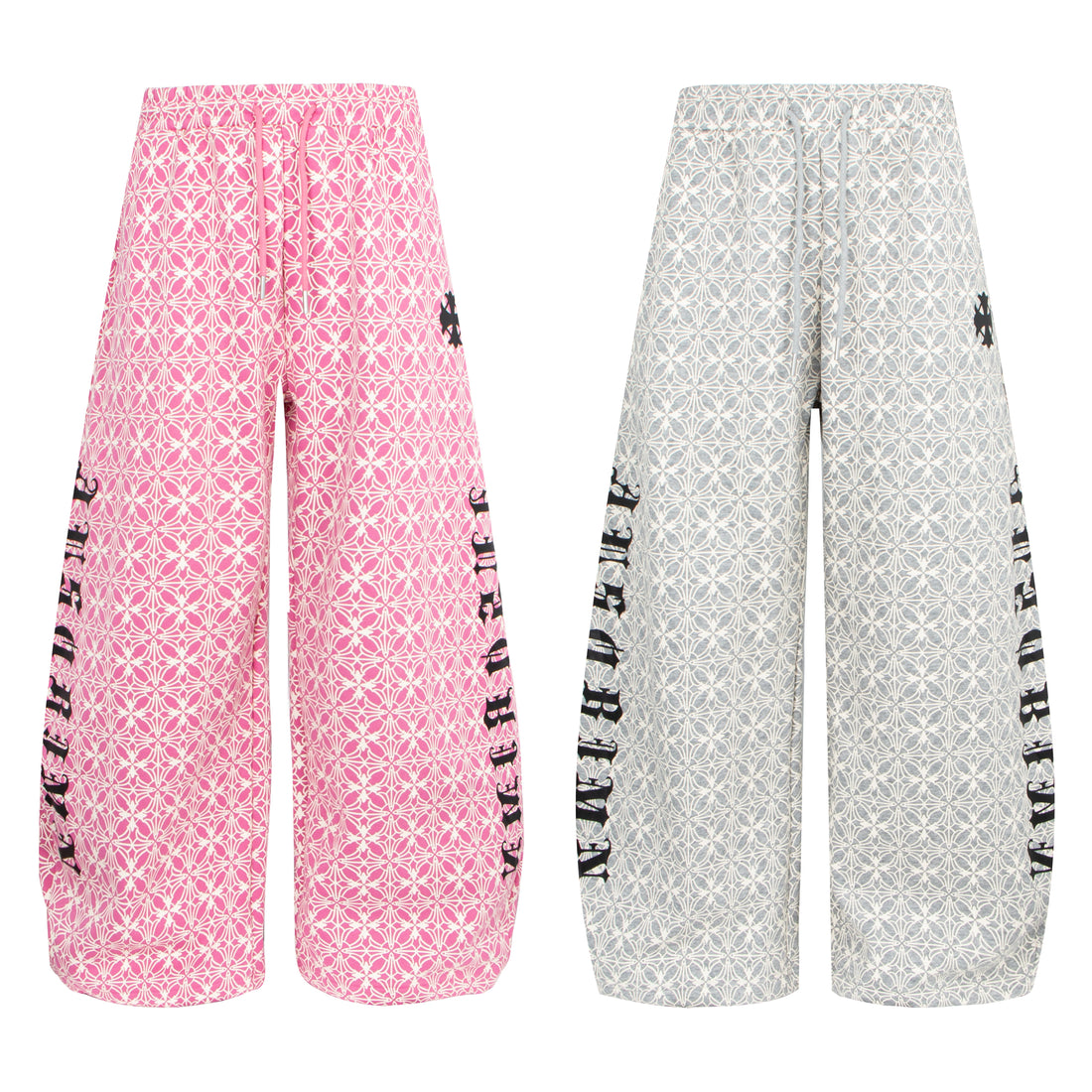 3-6-5.shop All-Over Pattern Graphic Wide-Leg Pants