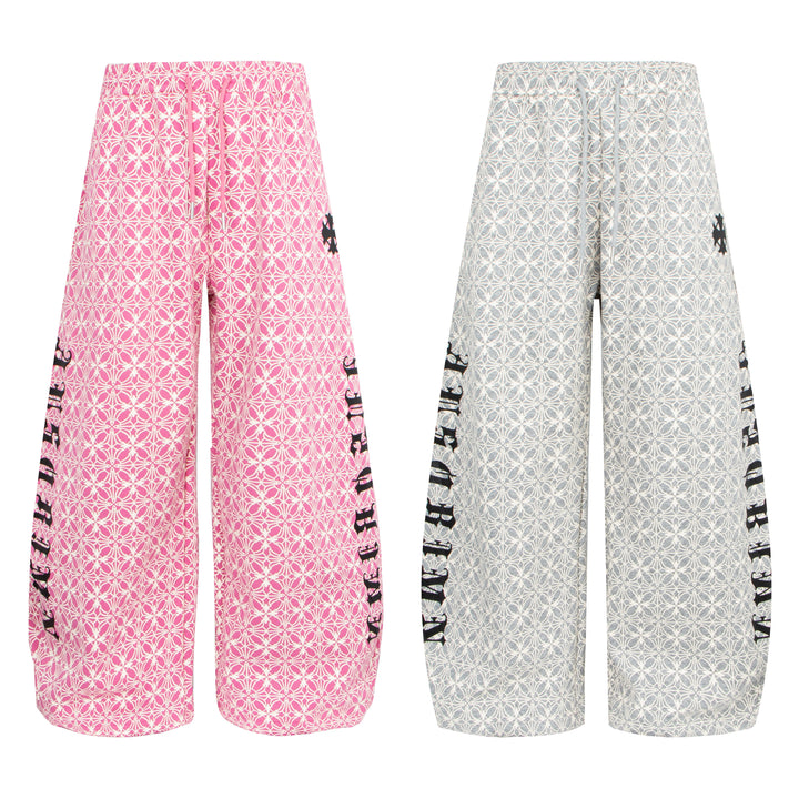 3-6-5.shop All-Over Pattern Graphic Wide-Leg Pants