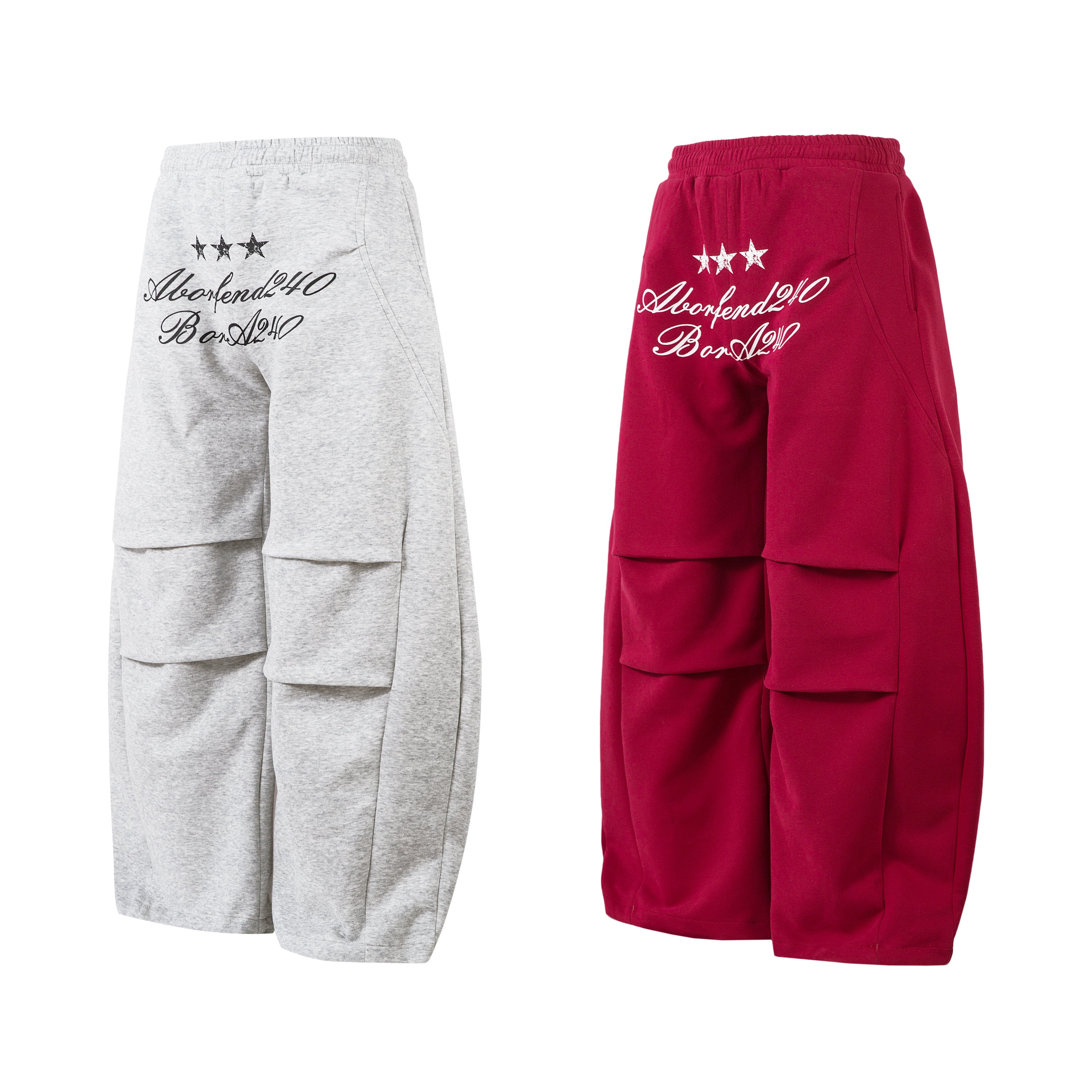 3-6-5.shop Embroidered Multi-Pocket Sweat Cargo Pants