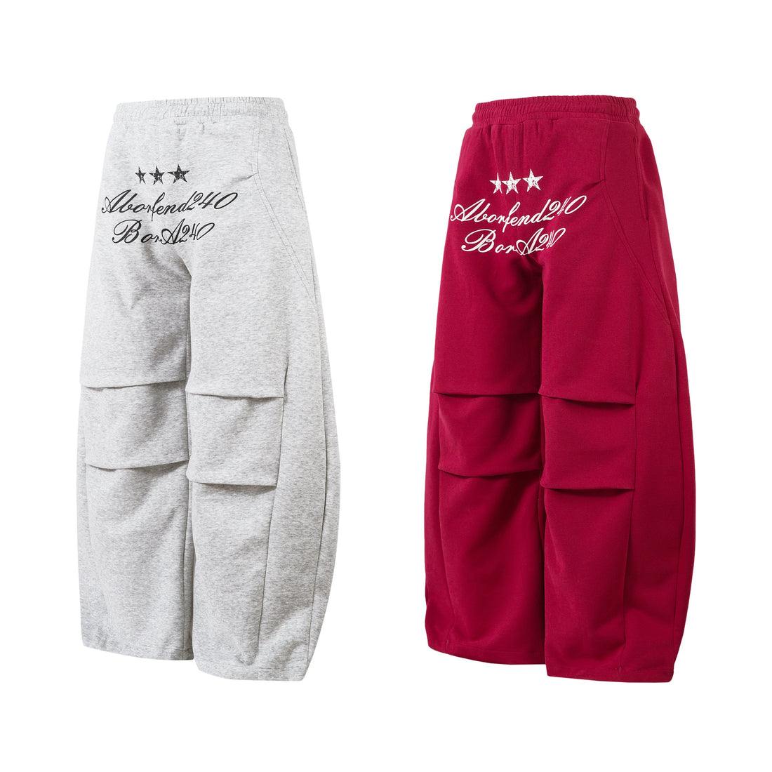 3-6-5.shop Embroidered Multi-Pocket Sweat Cargo Pants