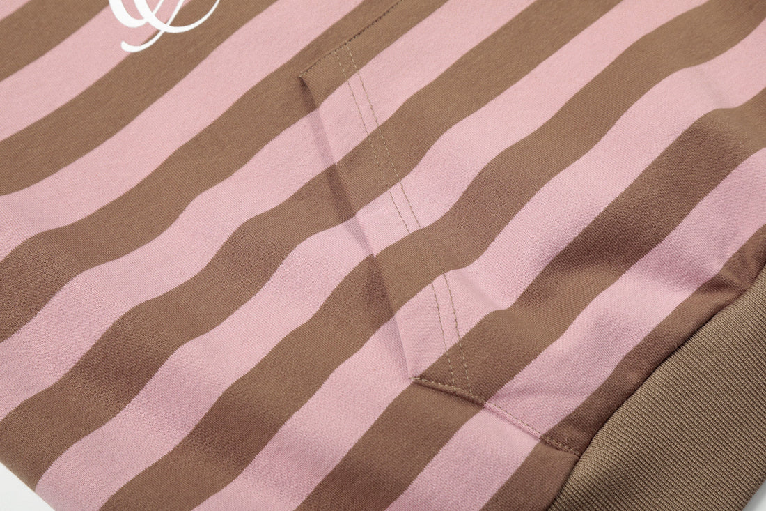 3-6-5.shop Striped Rugby Hoodie