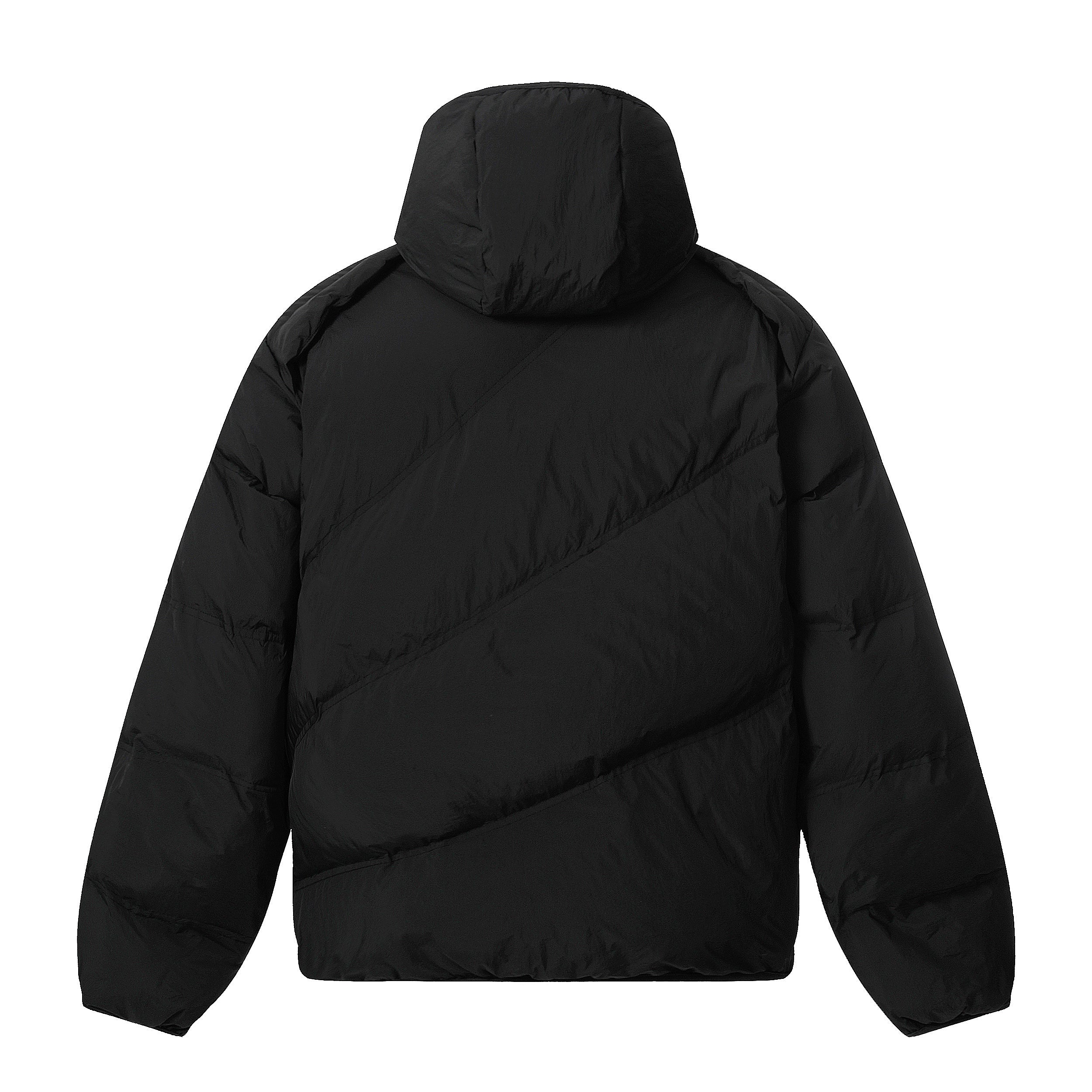 3-6-5.shop Asymmetric Zipper Puffer Jacket