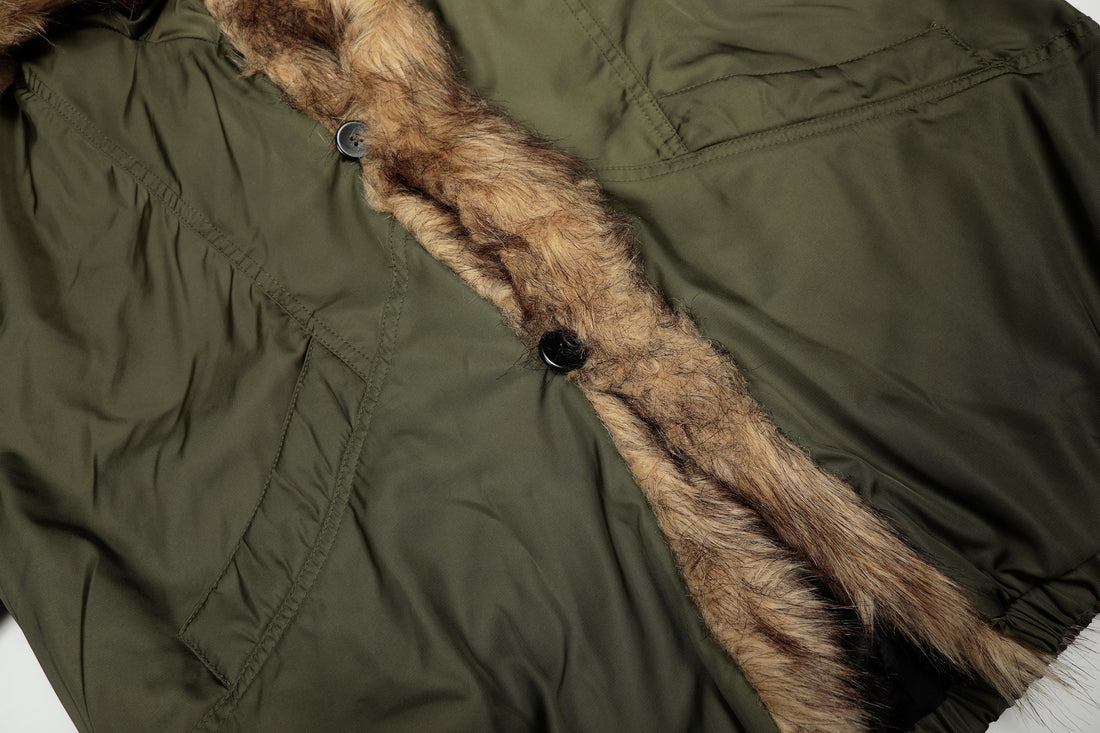 3-6-5.shop Faux Fur Trimmed Puffer Jacket