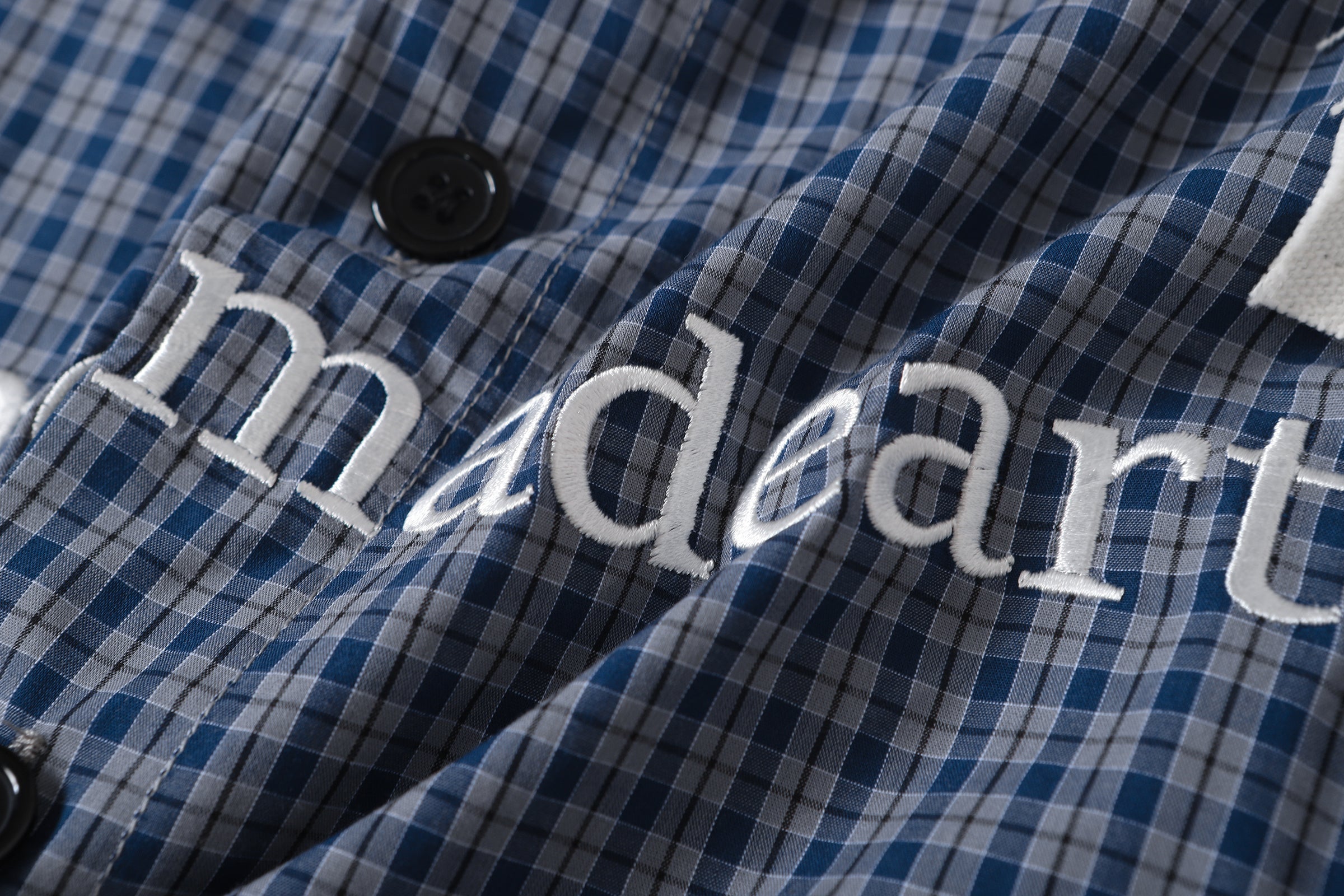 3-6-5.shop Patchwork Graphic Plaid Shirt