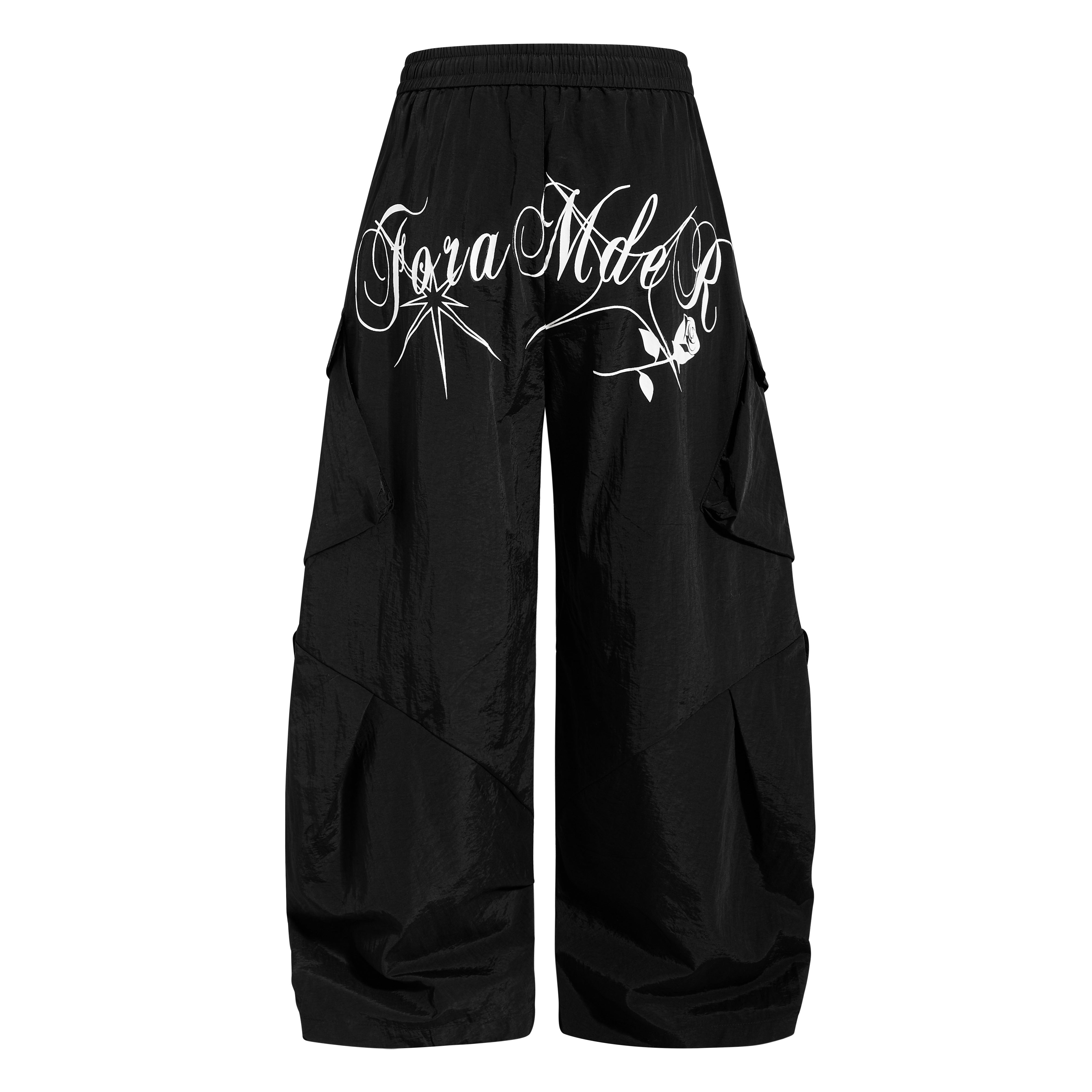 3-6-5.shop Utility Wide-Leg Cargo Pants