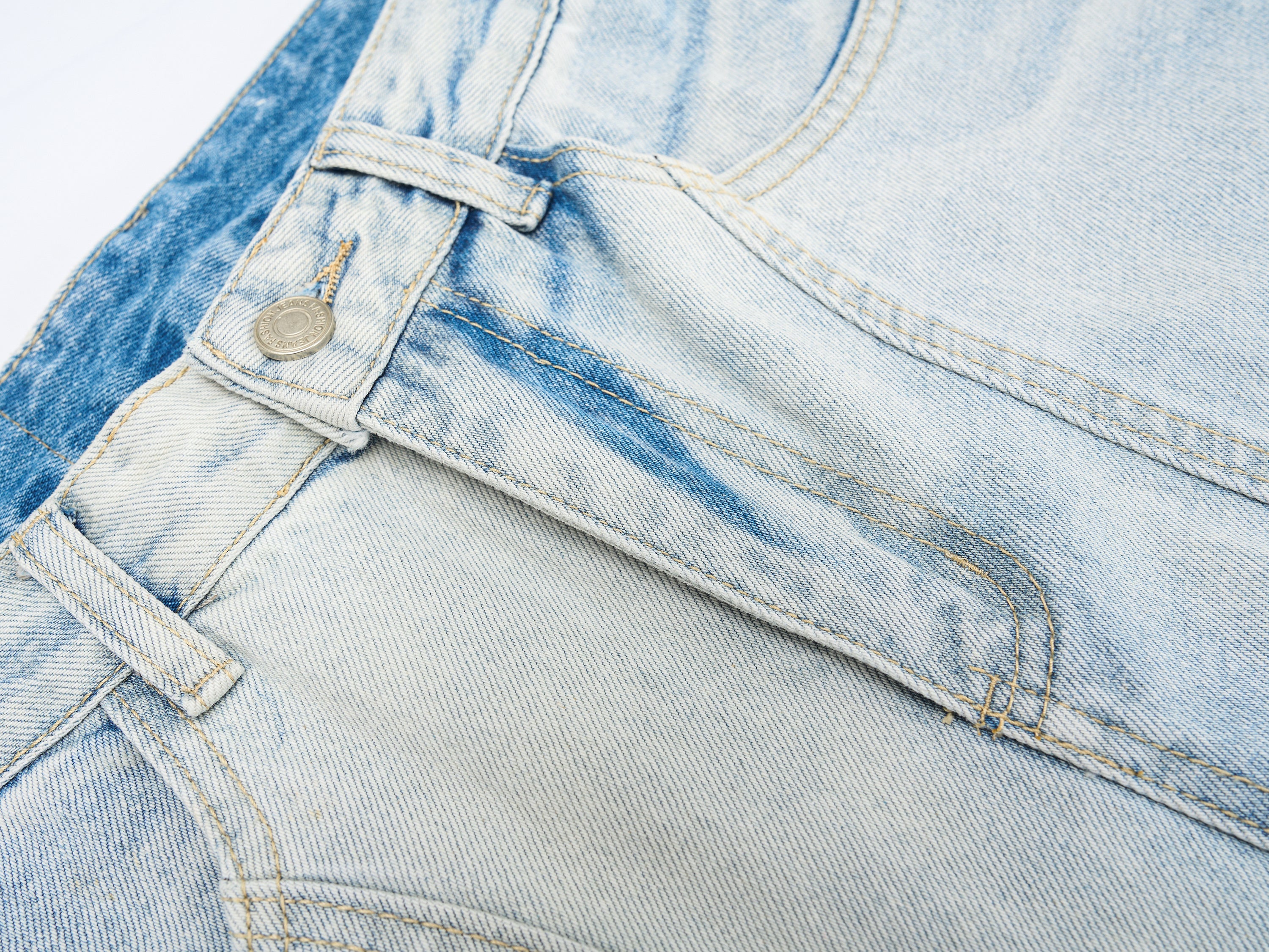 3-6-5.shop Vintage Wide-Leg Washed Jeans