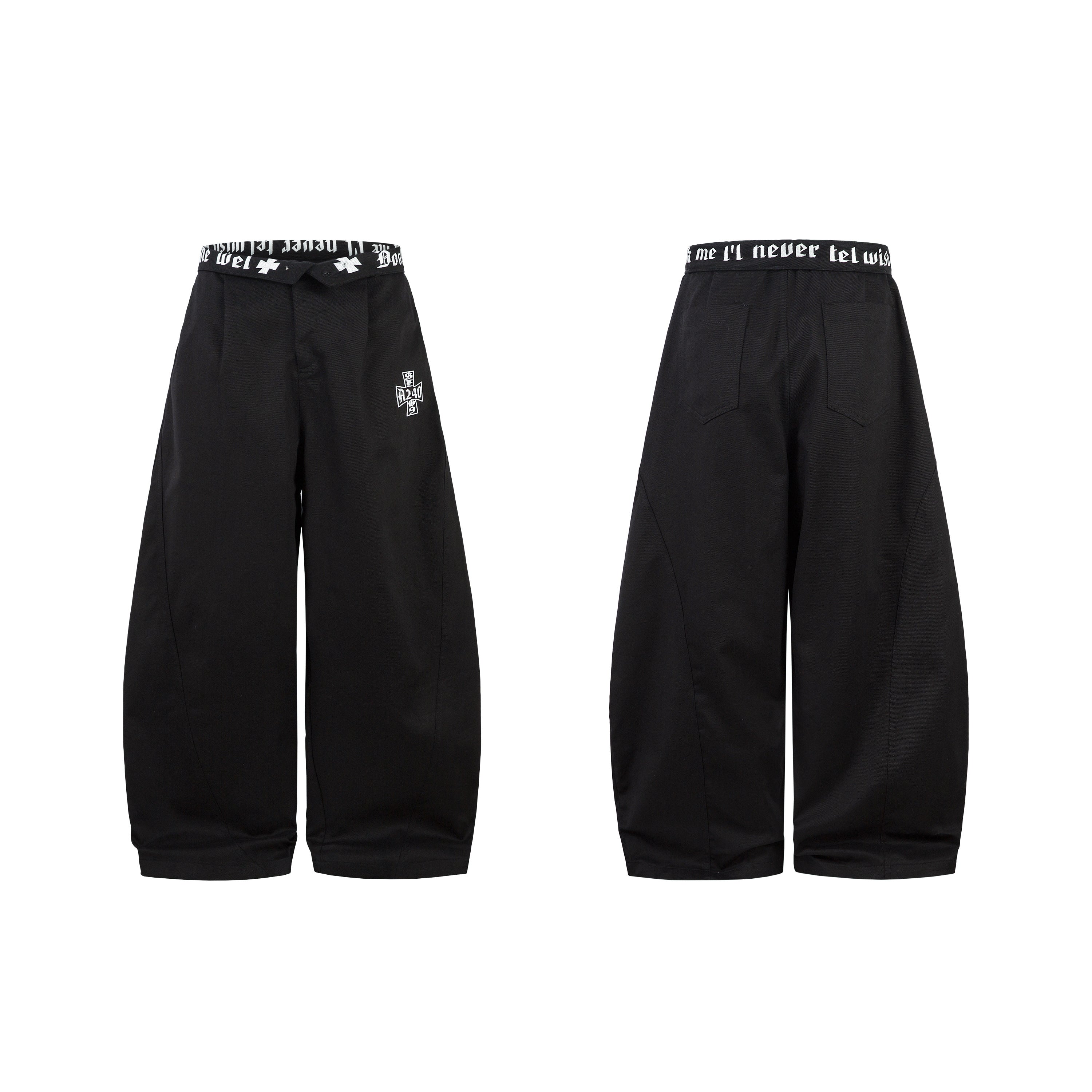 3-6-5.shop Curved Silhouette Pants