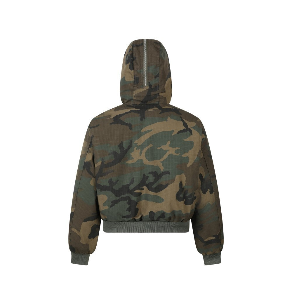 3-6-5.shop Camo Fur-Hood Puffer Jacket
