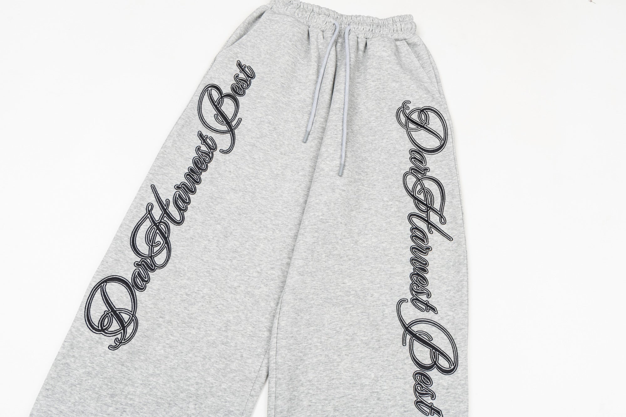 3-6-5.shop Script Logo Wide-Leg Sweatpants