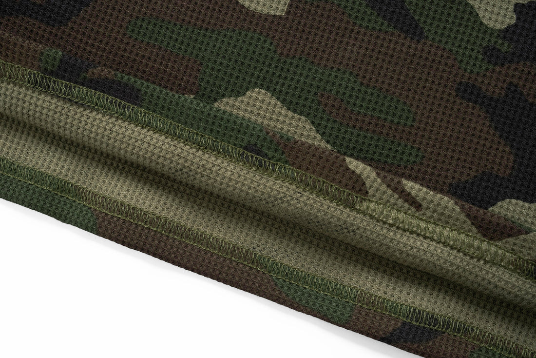3-6-5.shop Camo Text Graphic Longsleeve