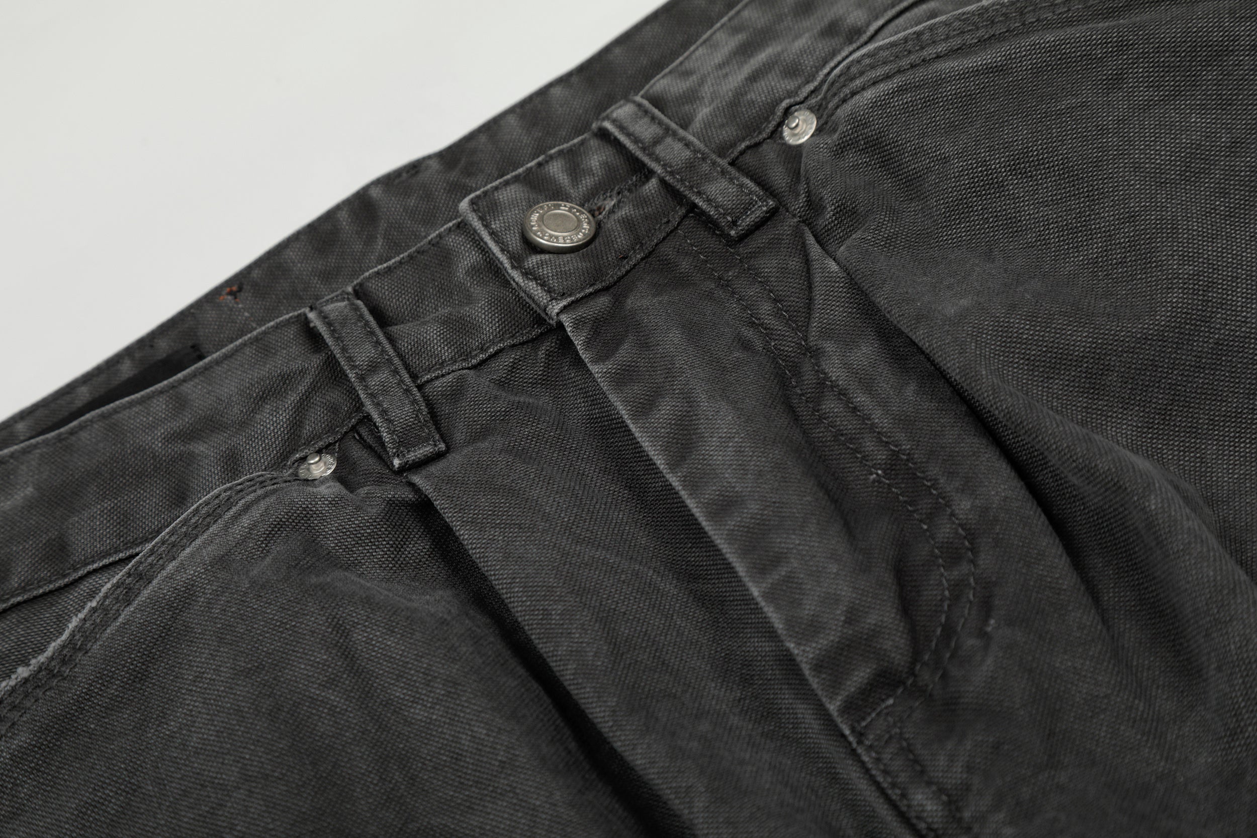 3-6-5.shop Washed Utility Wide-Leg Denim Pants