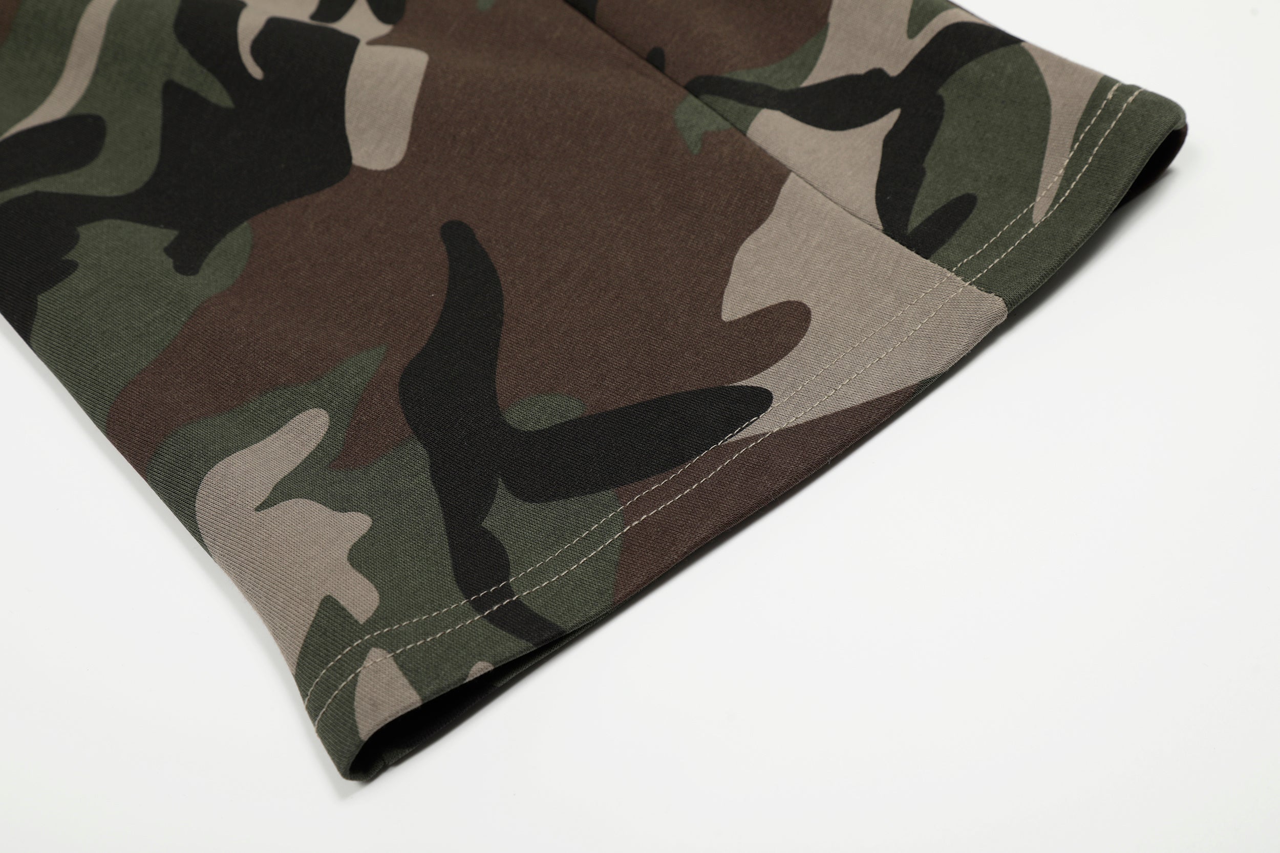 3-6-5.shop Camo Scarf-Wrap Wide Leg Pants
