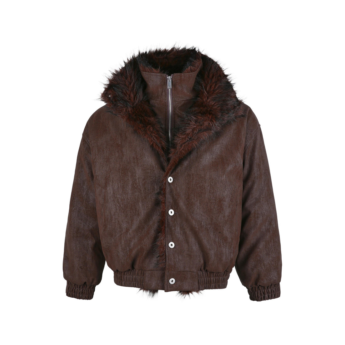 3-6-5.shop Fur-Lined Corduroy Jacket