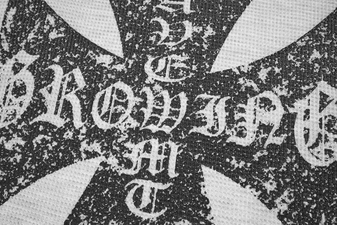 3-6-5.shop Gothic Cross Knit Sweatshirt