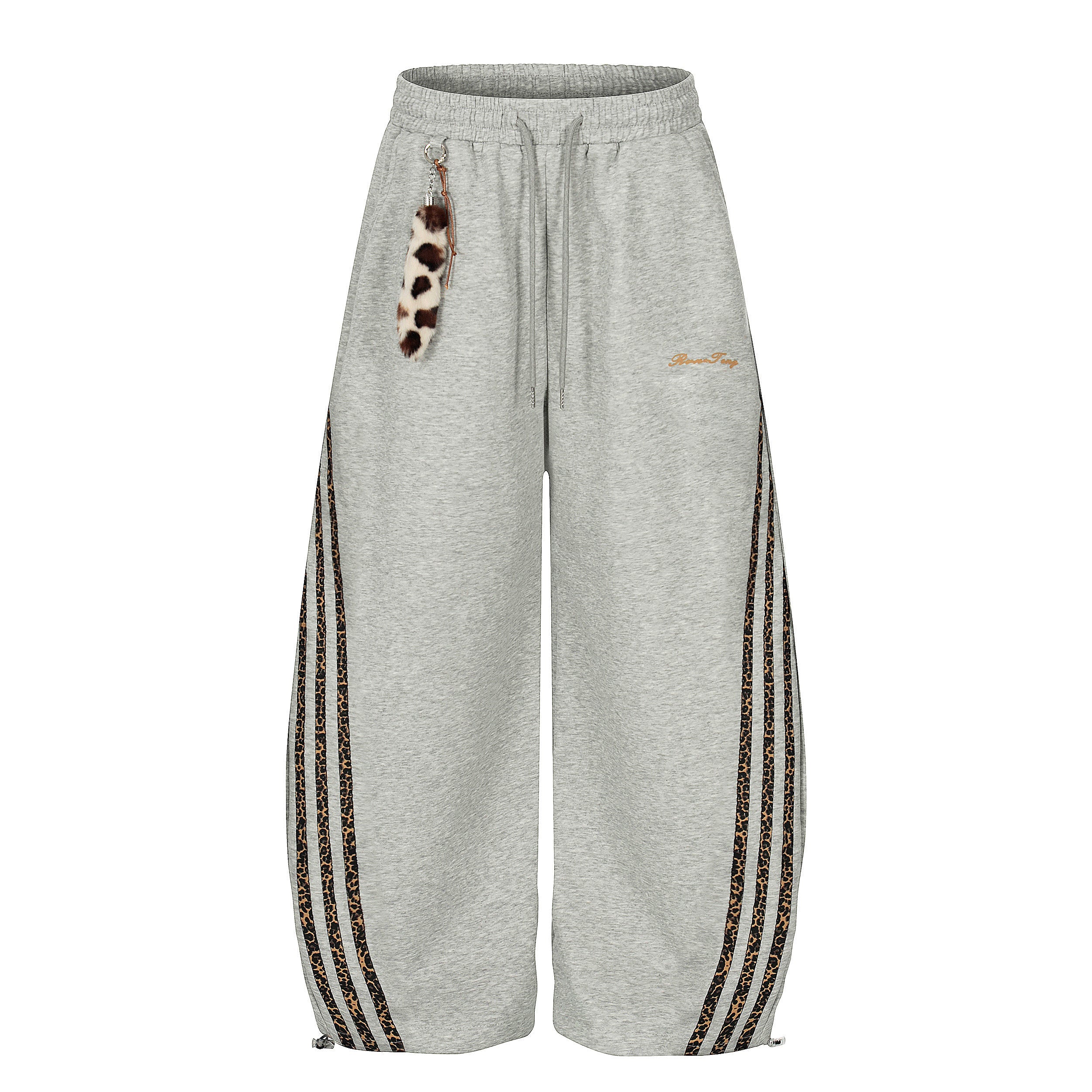 3-6-5.shop Leopard Stripe Loose Sweatpants
