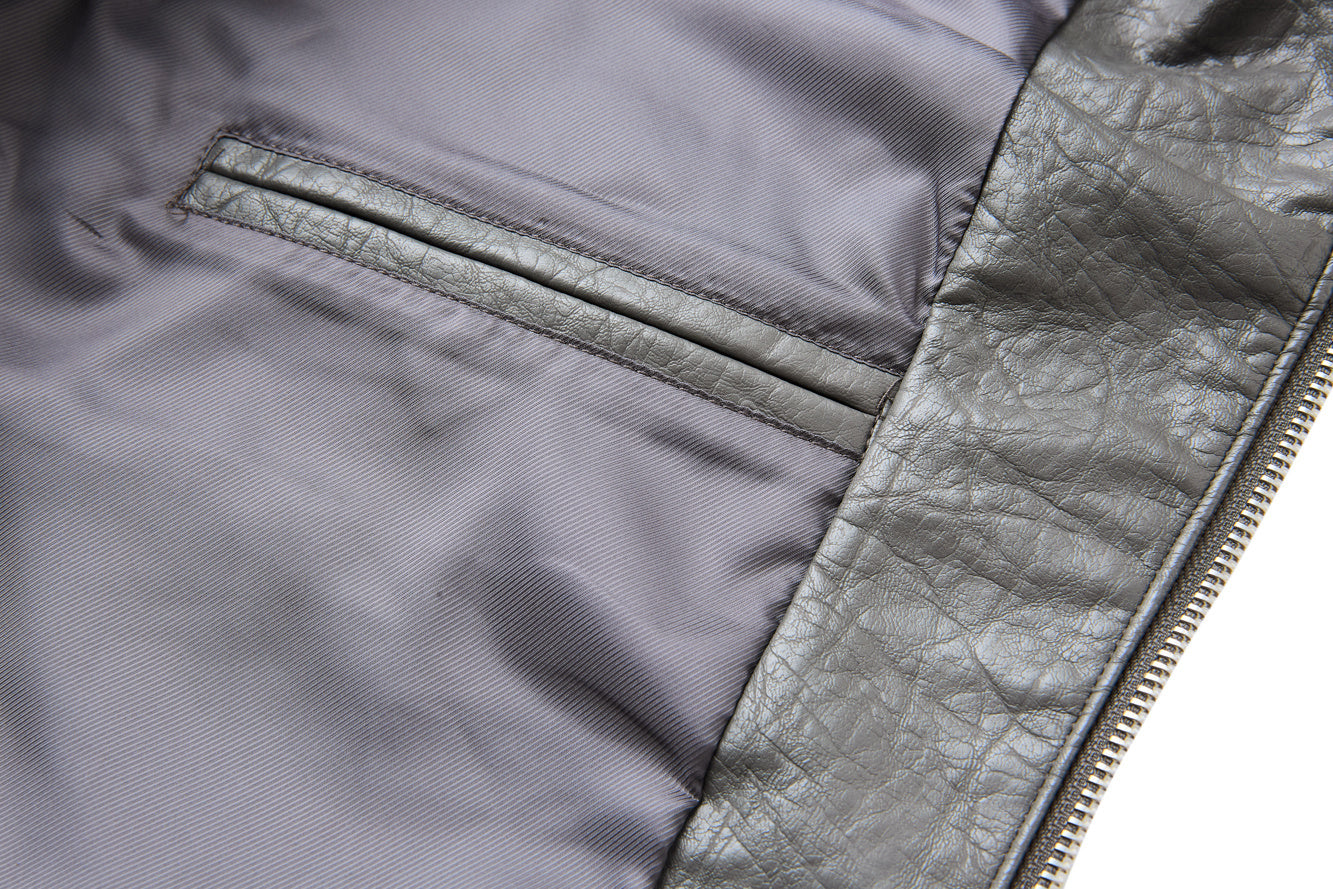 3-6-5.shop Classic Utility PU Jacket