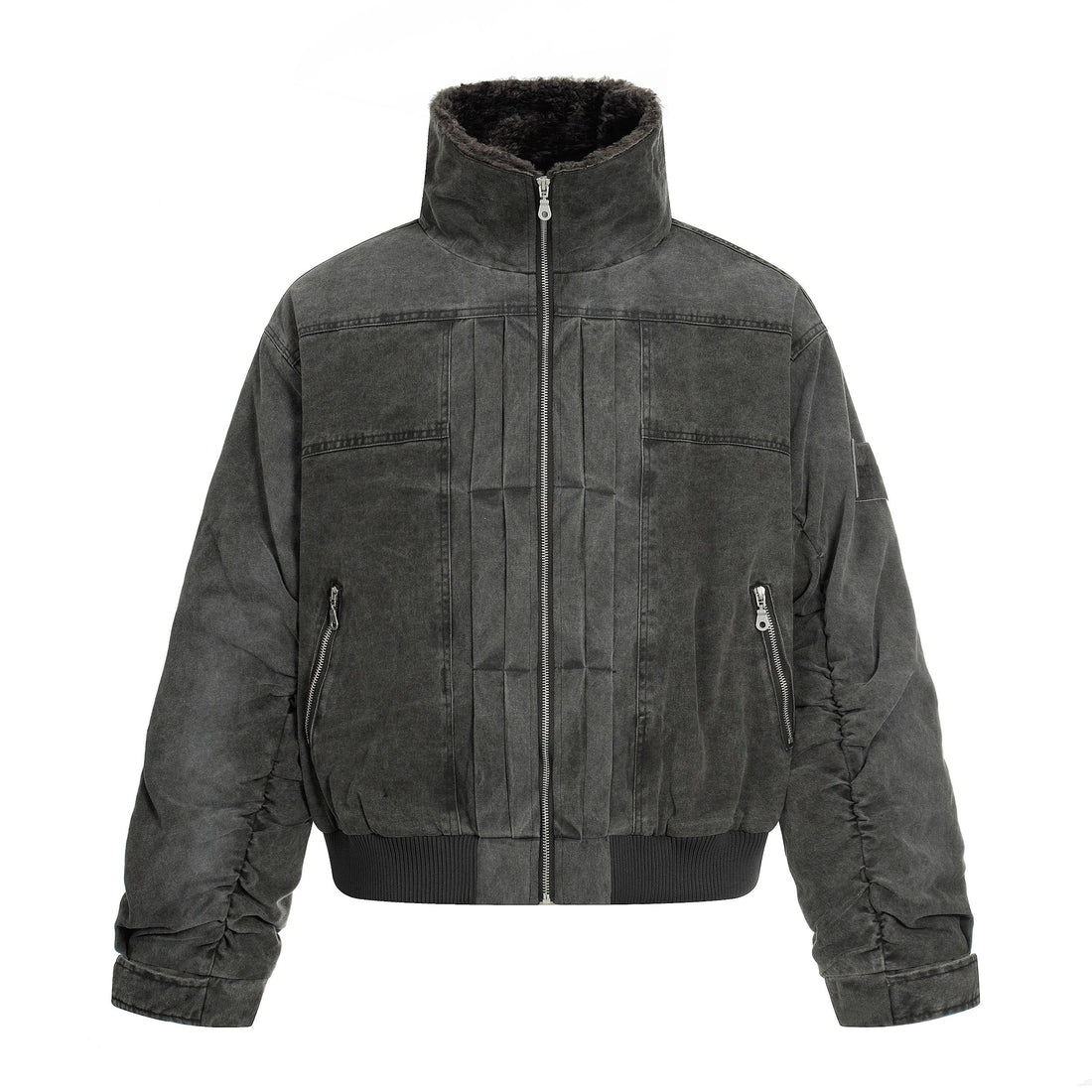 3-6-5.shop Washed Cotton Bomber Jacket