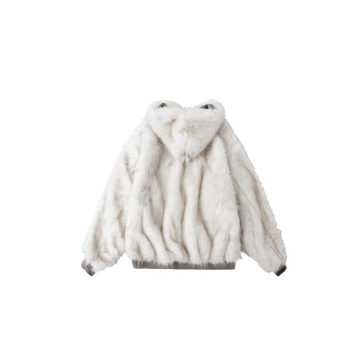 3-6-5.shop Reversible Faux Fur Hooded Jacket
