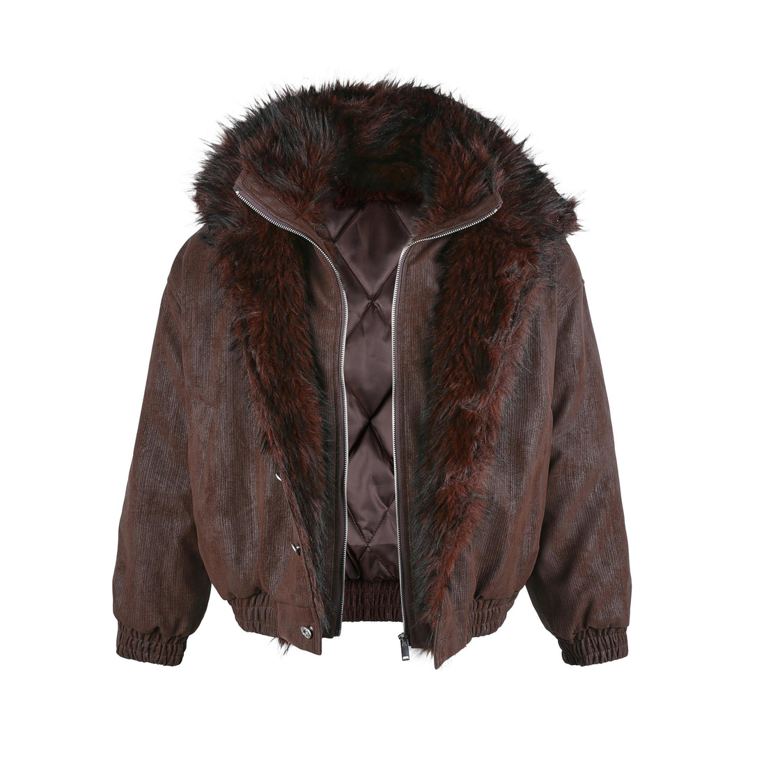 3-6-5.shop Fur-Lined Corduroy Jacket