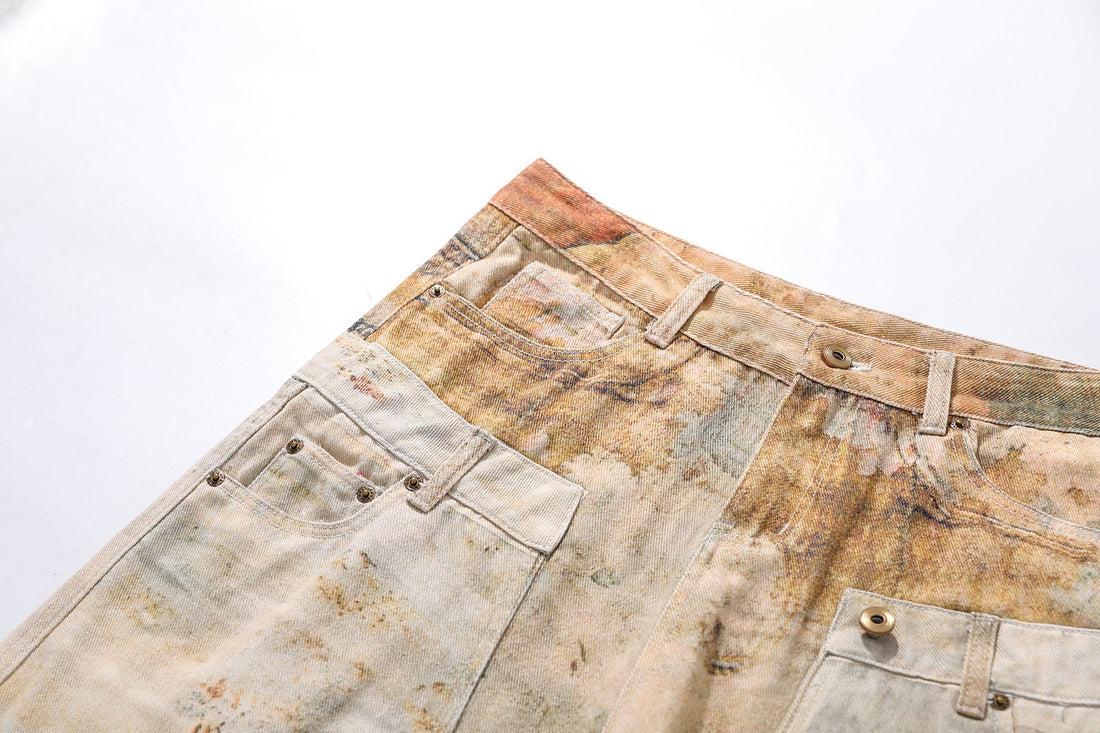 3-6-5.shop Vintage Washed Workwear Jeans