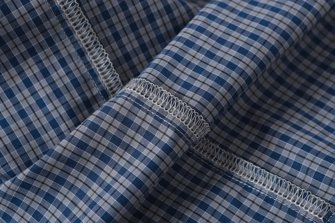 3-6-5.shop Patchwork Graphic Plaid Shirt