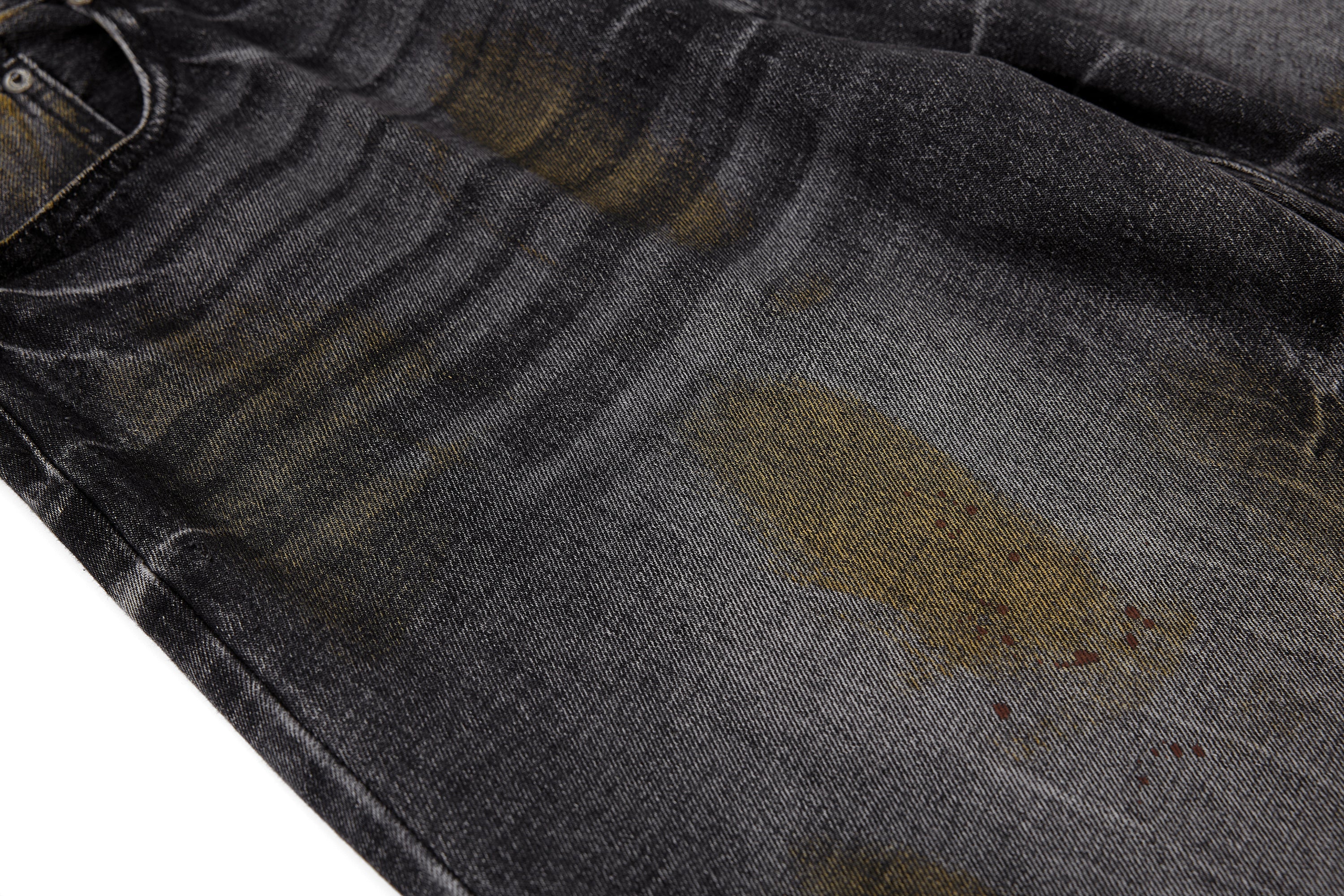 3-6-5.shop Vintage Washed Curved Denim Pants