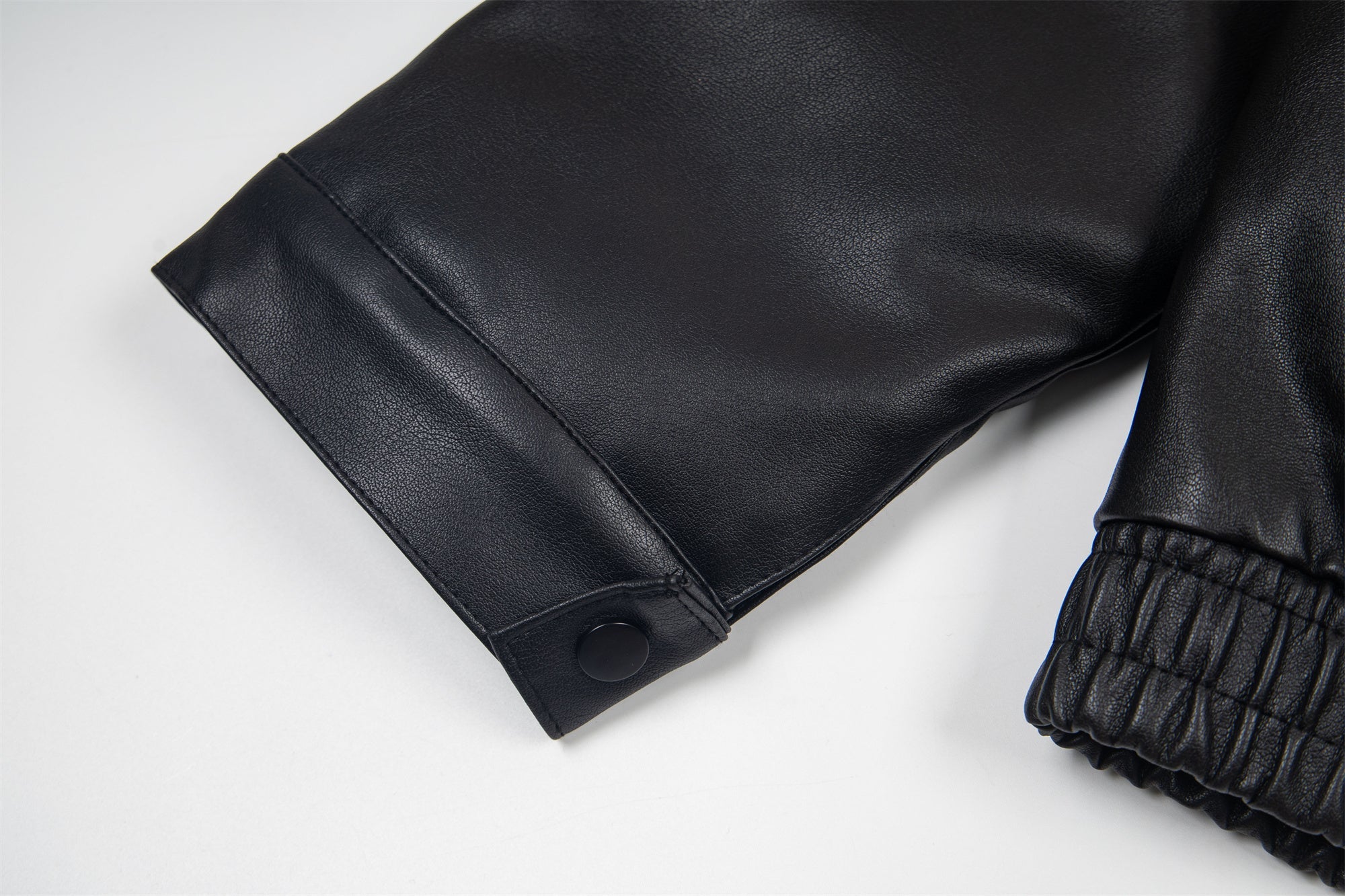 3-6-5.shop Vintage Lettering PU Jacket
