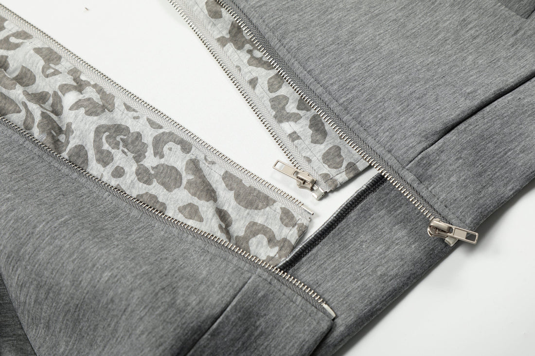 3-6-5.shop Layered Zip-Up Hoodie