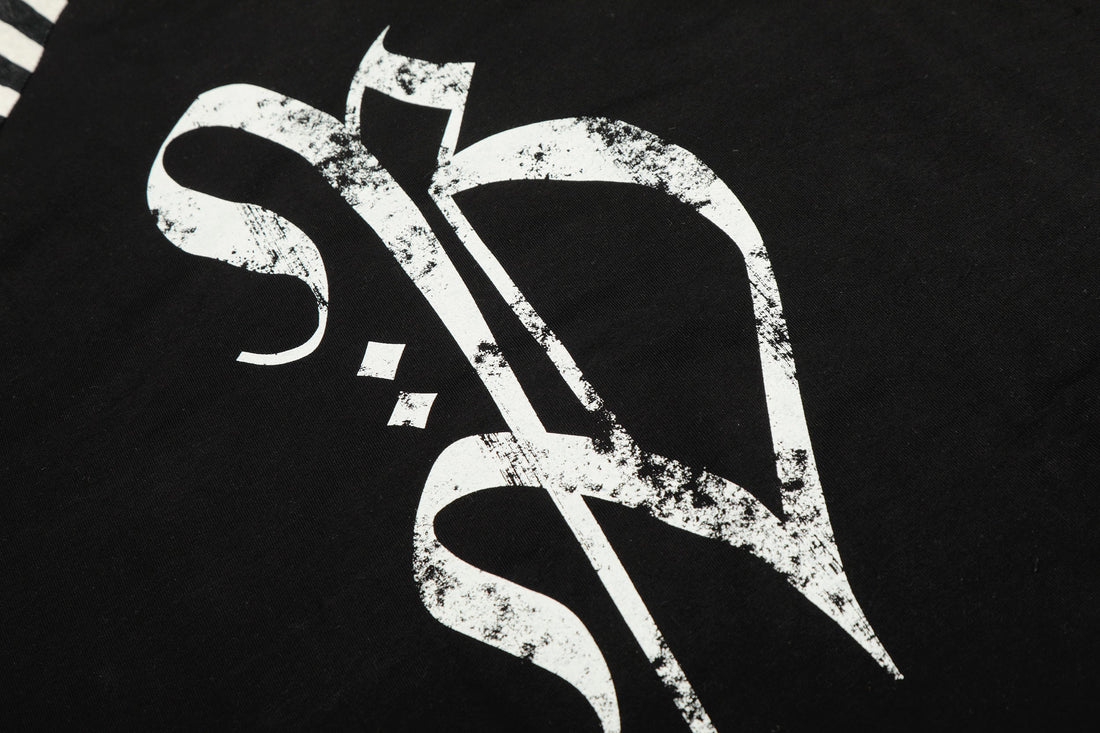 3-6-5.shop Cross Graphic Raglan Long Sleeve Tee