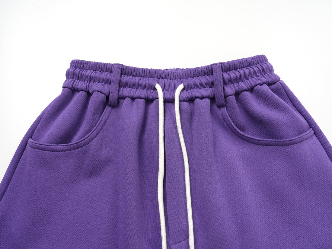 3-6-5.shop Graphic Print Wide-Leg Sweatpants