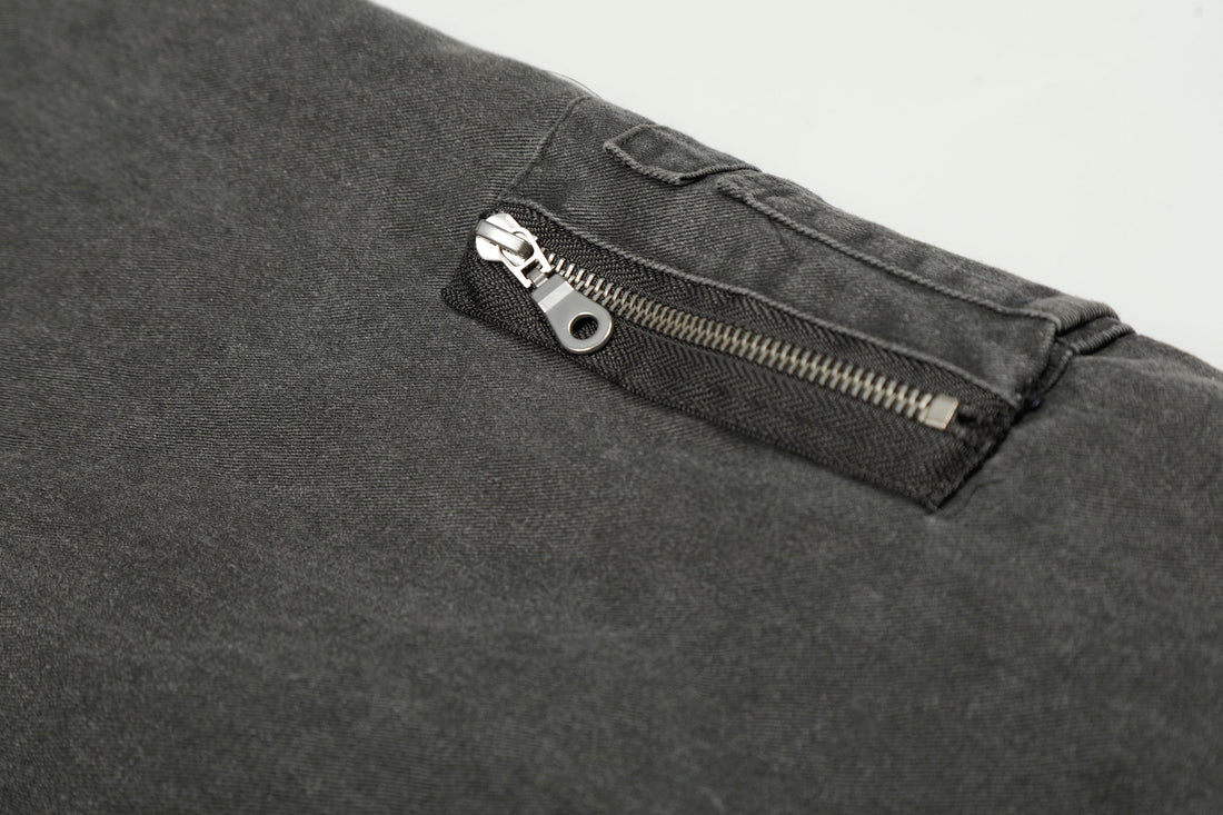 3-6-5.shop Washed Utility Hooded Jacket