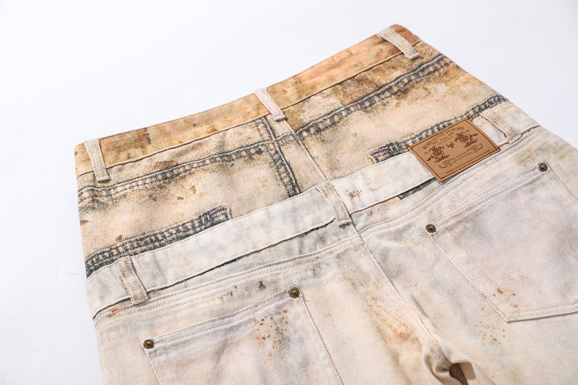 3-6-5.shop Vintage Washed Workwear Jeans