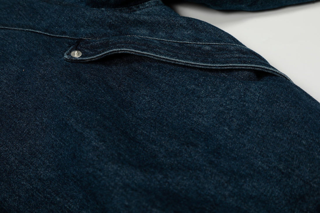 3-6-5.shop Detachable Fur-Collar Denim Jacket