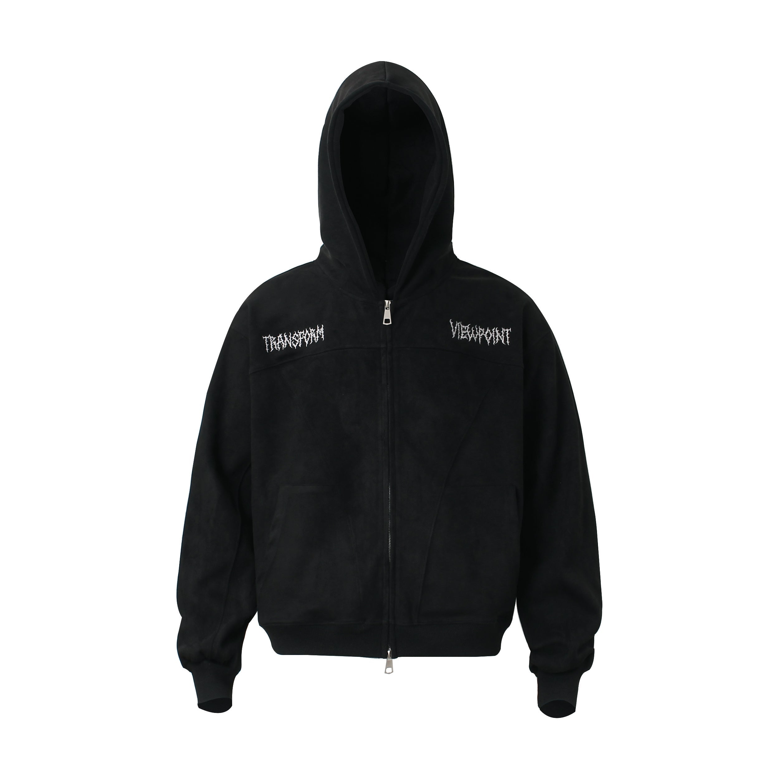 3-6-5.shop “Viewpoint” Suede Track Hoodie