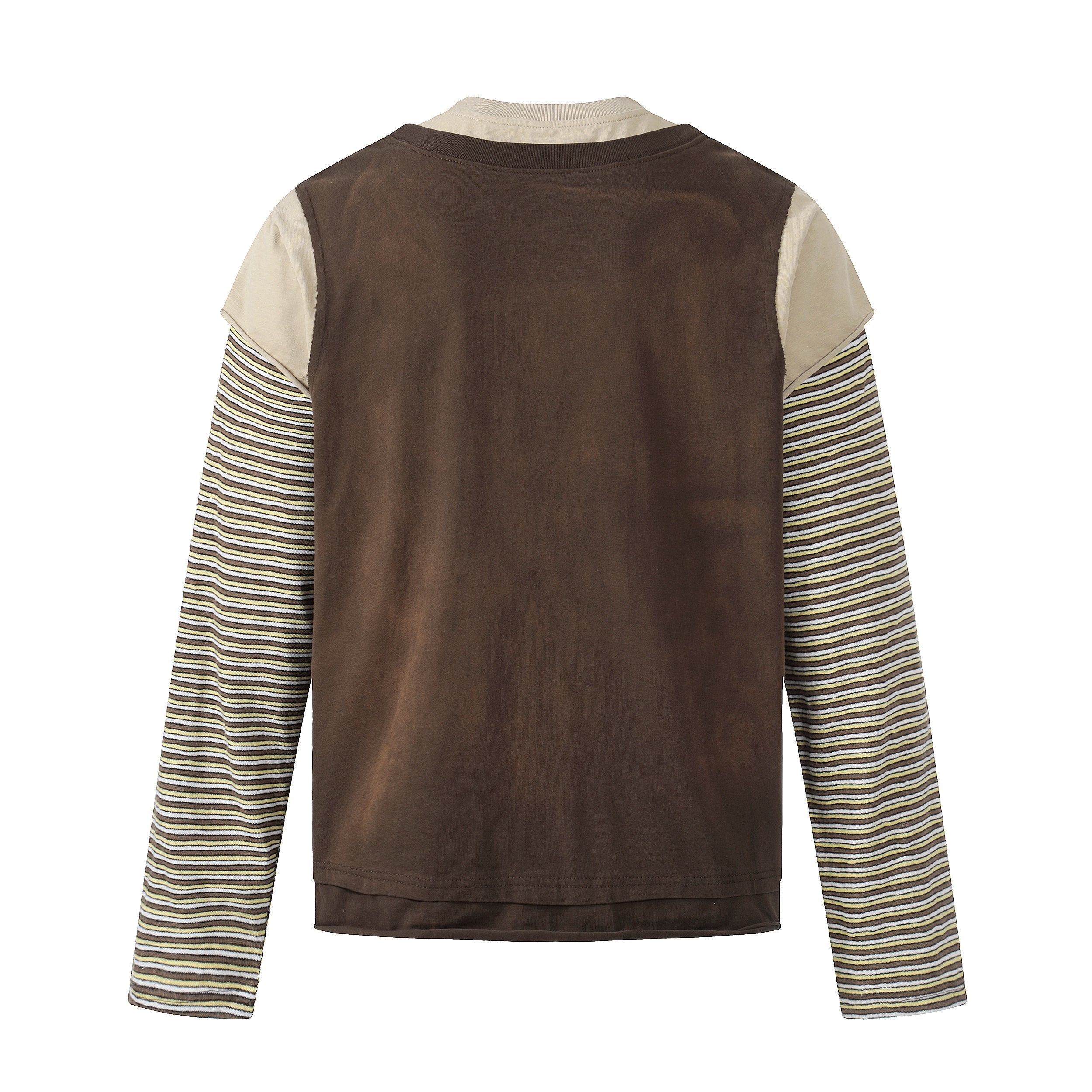 3-6-5.shop Layered Long Sleeve Graphic T-Shirt